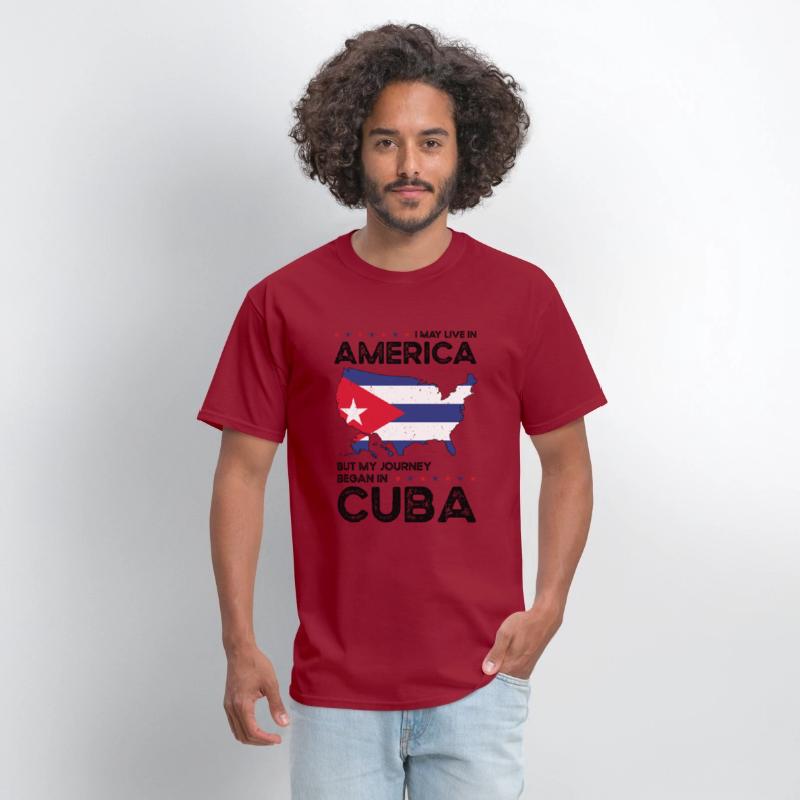 Cuban American Patriot USA Grown Cuba US Flag