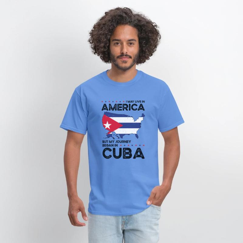 Cuban American Patriot USA Grown Cuba US Flag