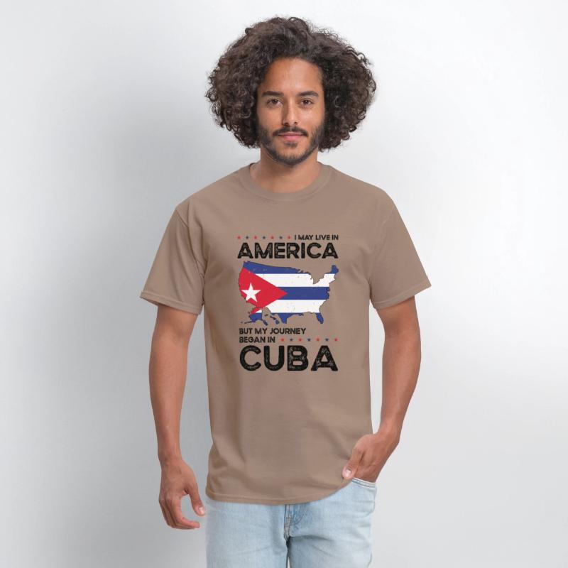 Cuban American Patriot USA Grown Cuba US Flag