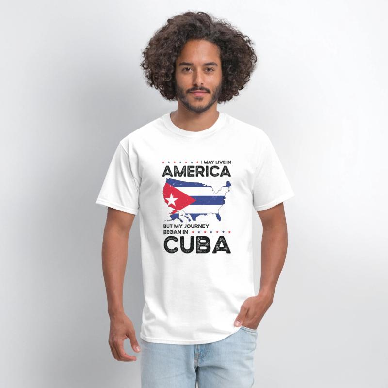 Cuban American Patriot USA Grown Cuba US Flag