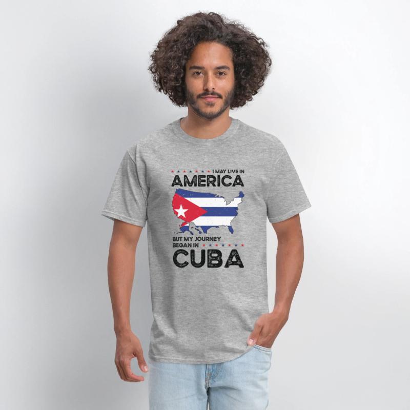 Cuban American Patriot USA Grown Cuba US Flag