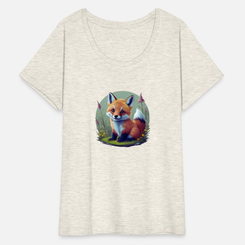 Cuddly Baby Fox in Meadow Bliss