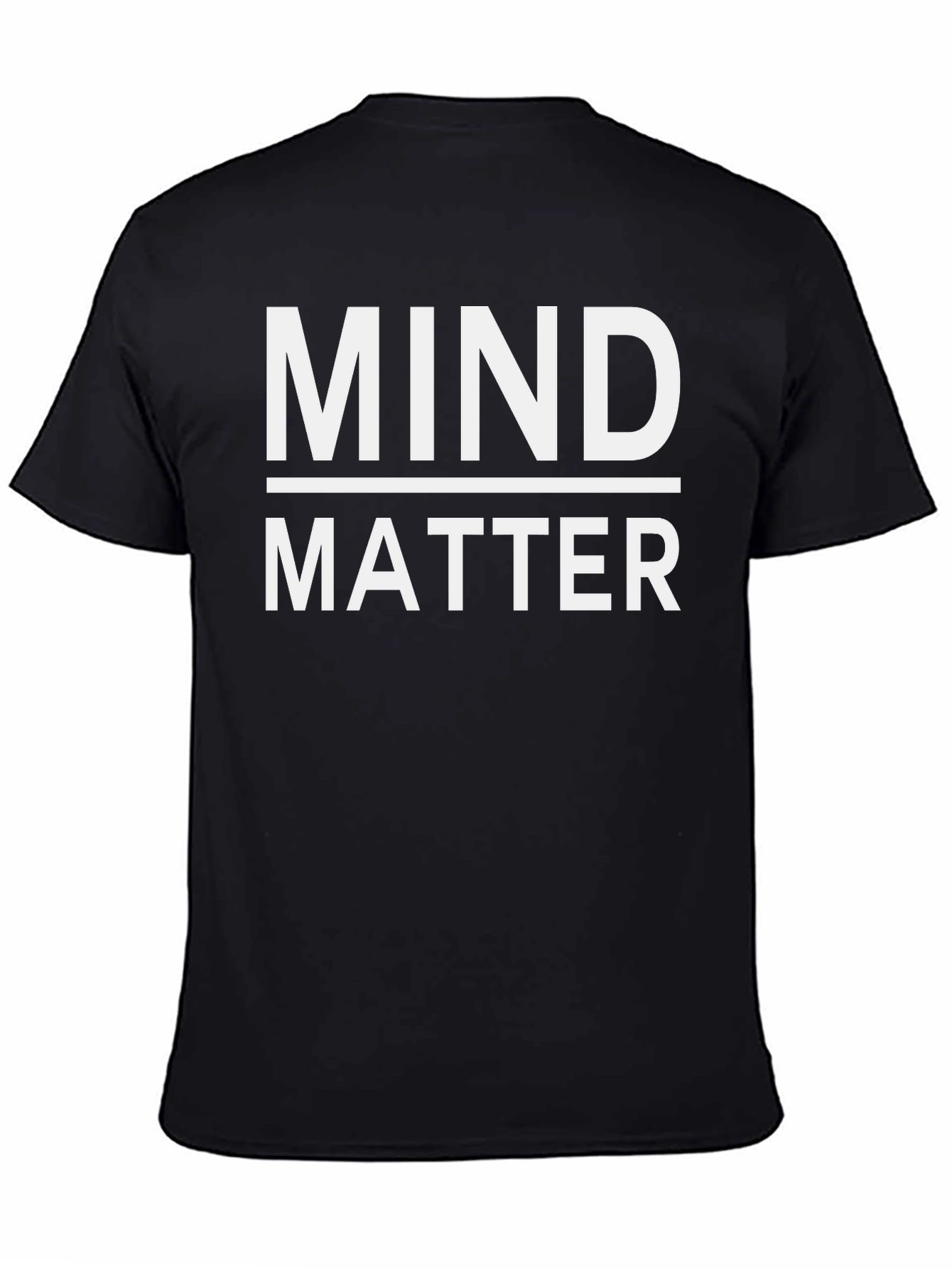 Mind Over Matter Black Graphic T-Shirt