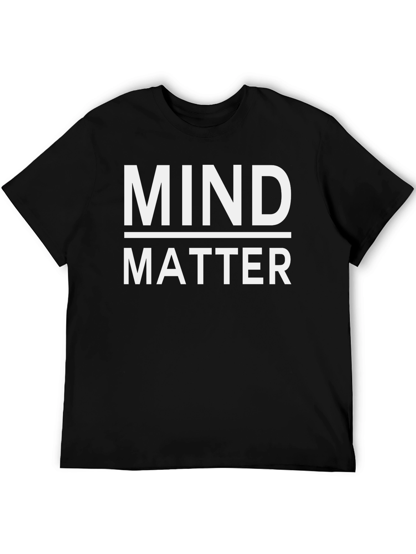 Mind Over Matter Black Graphic T-Shirt