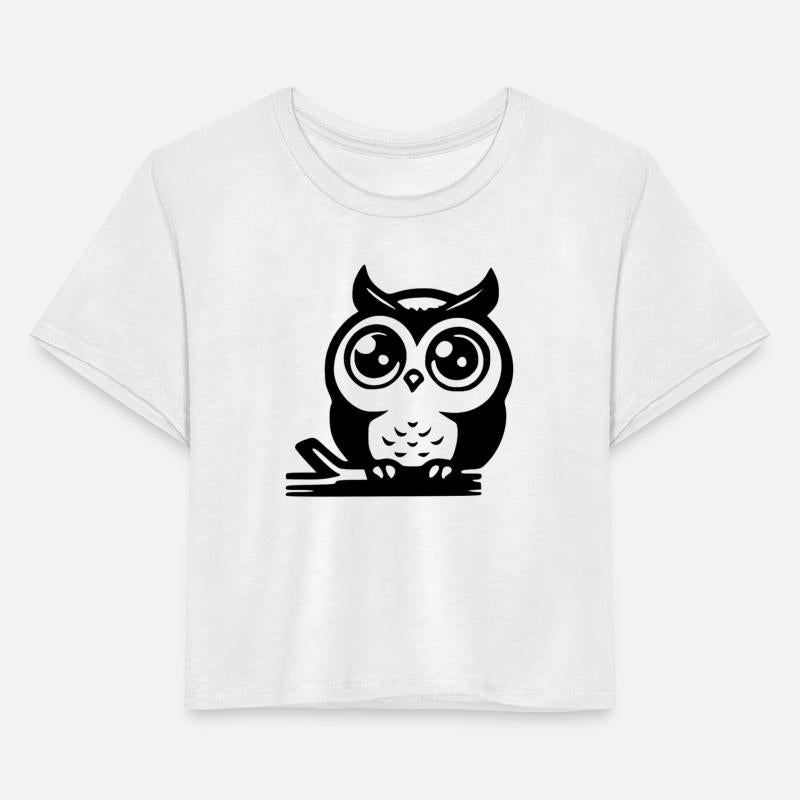 Cute Cartoon Owl With Cute Eyes