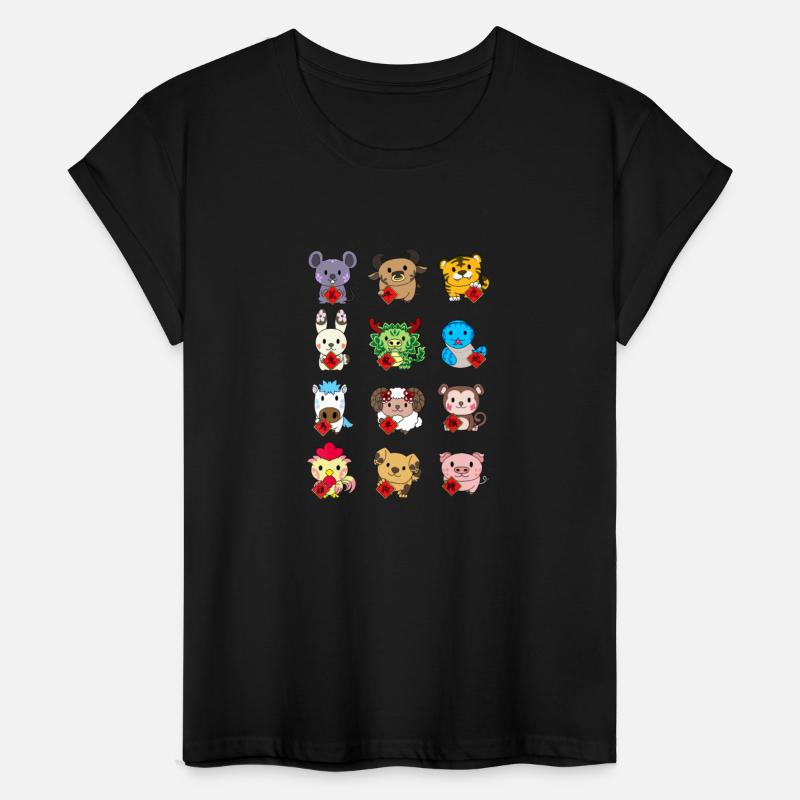 Cute Chinese Zodiac Animal Signs Lunar New Year