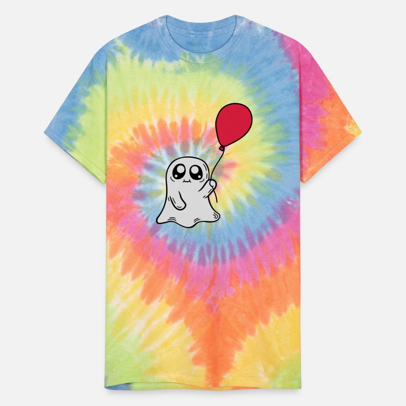 Cute ghost holding balloon