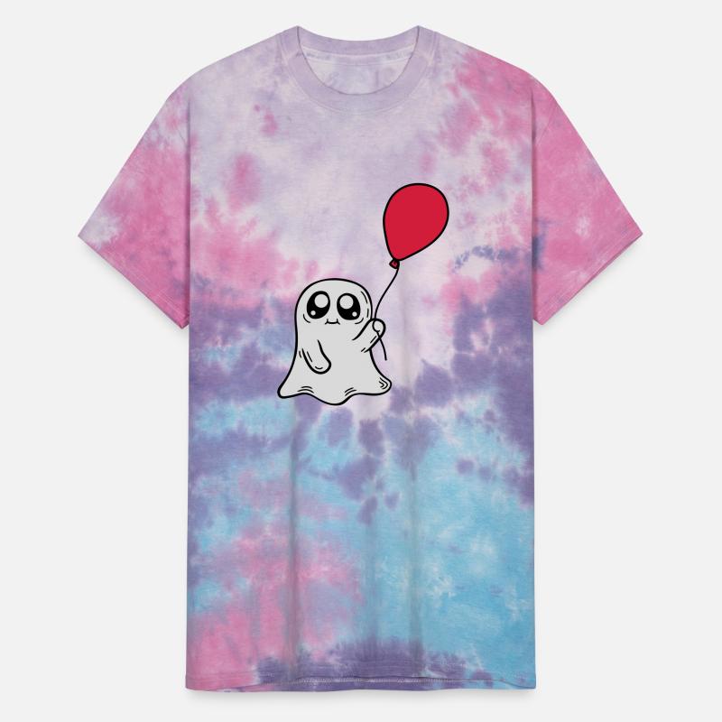 Cute ghost holding balloon
