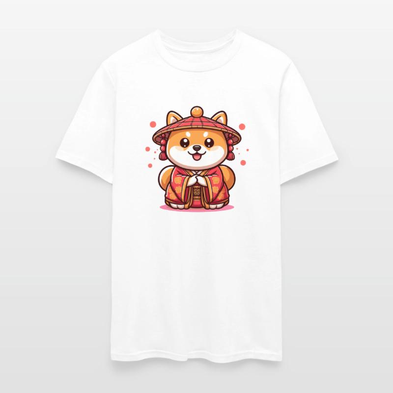 Cute Shiba Inu Traditional Costume Chinese