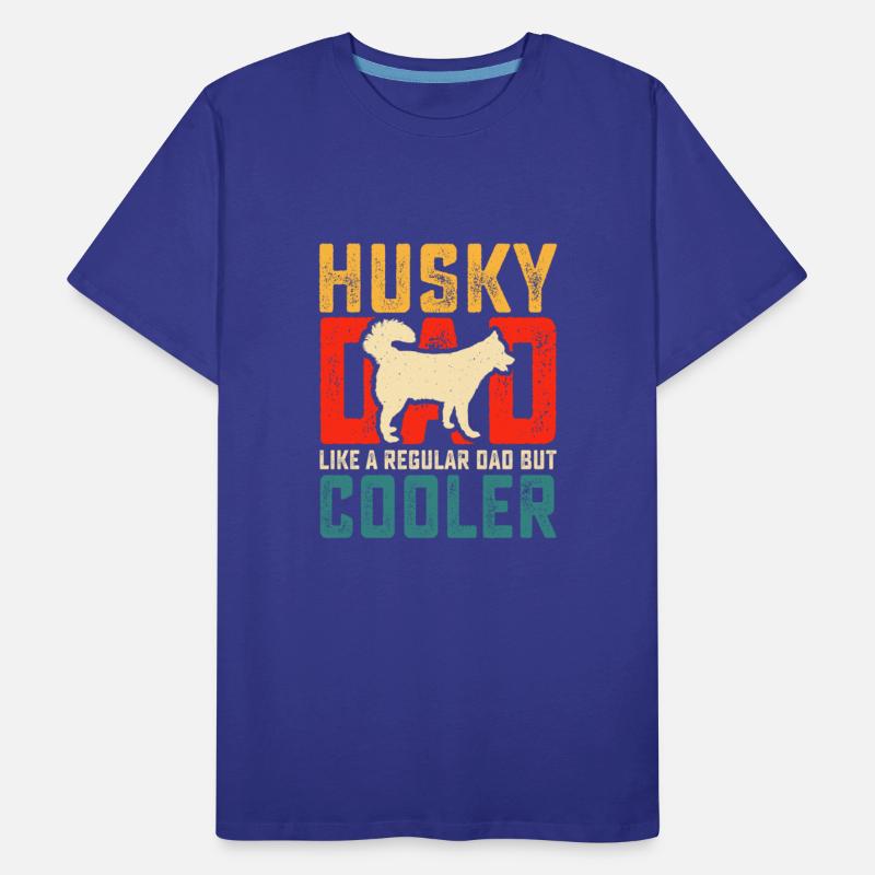 Cute Siberian Husky Dad Father's Day