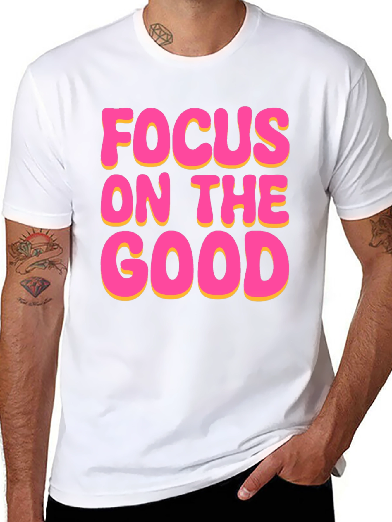 Focus On The Good Black T-Shirt