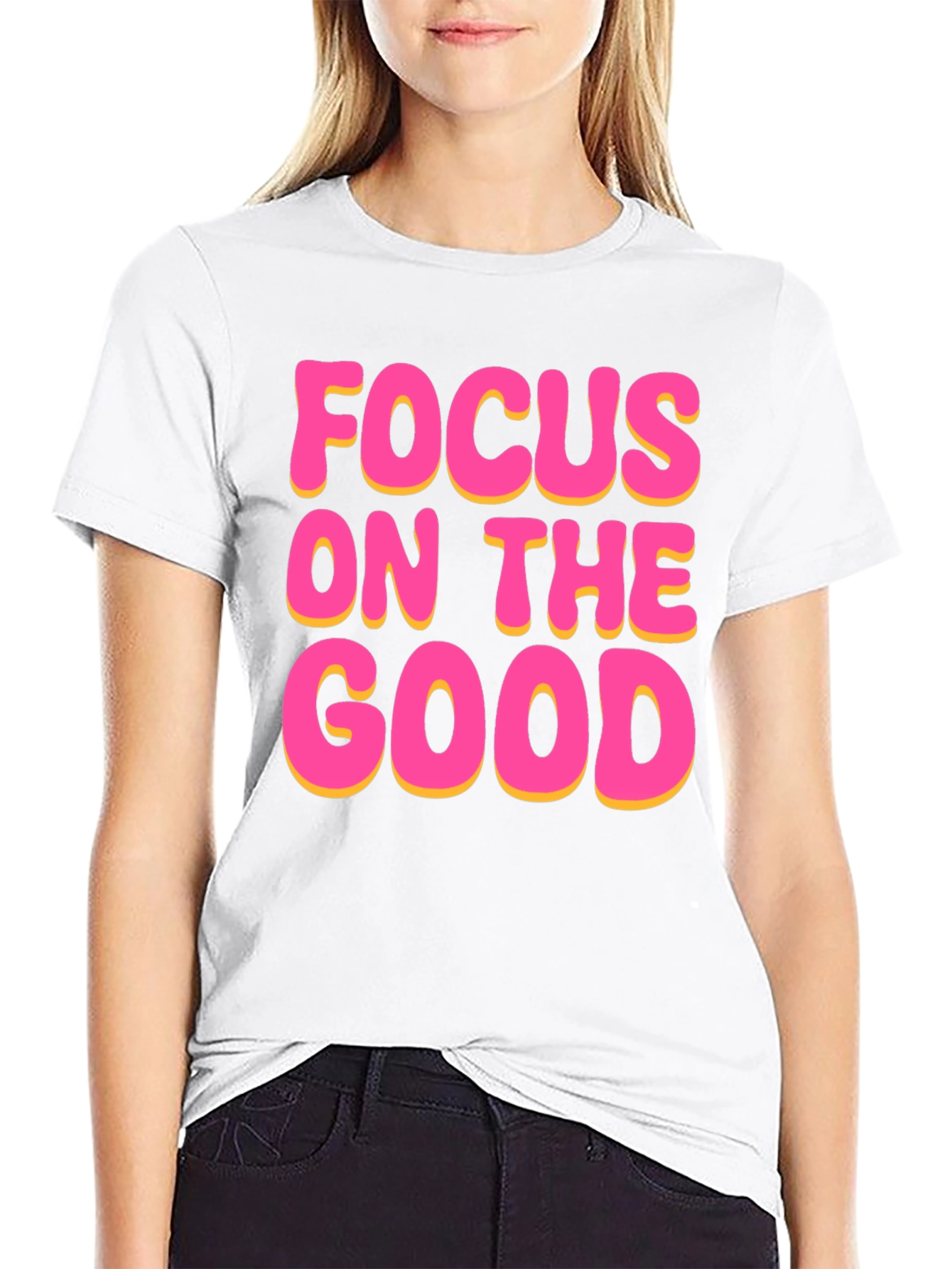 Focus On The Good Black T-Shirt