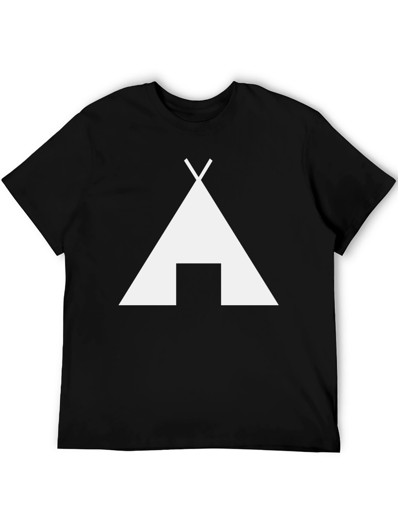 Minimalist Teepee Graphic T-Shirt - Casual Style