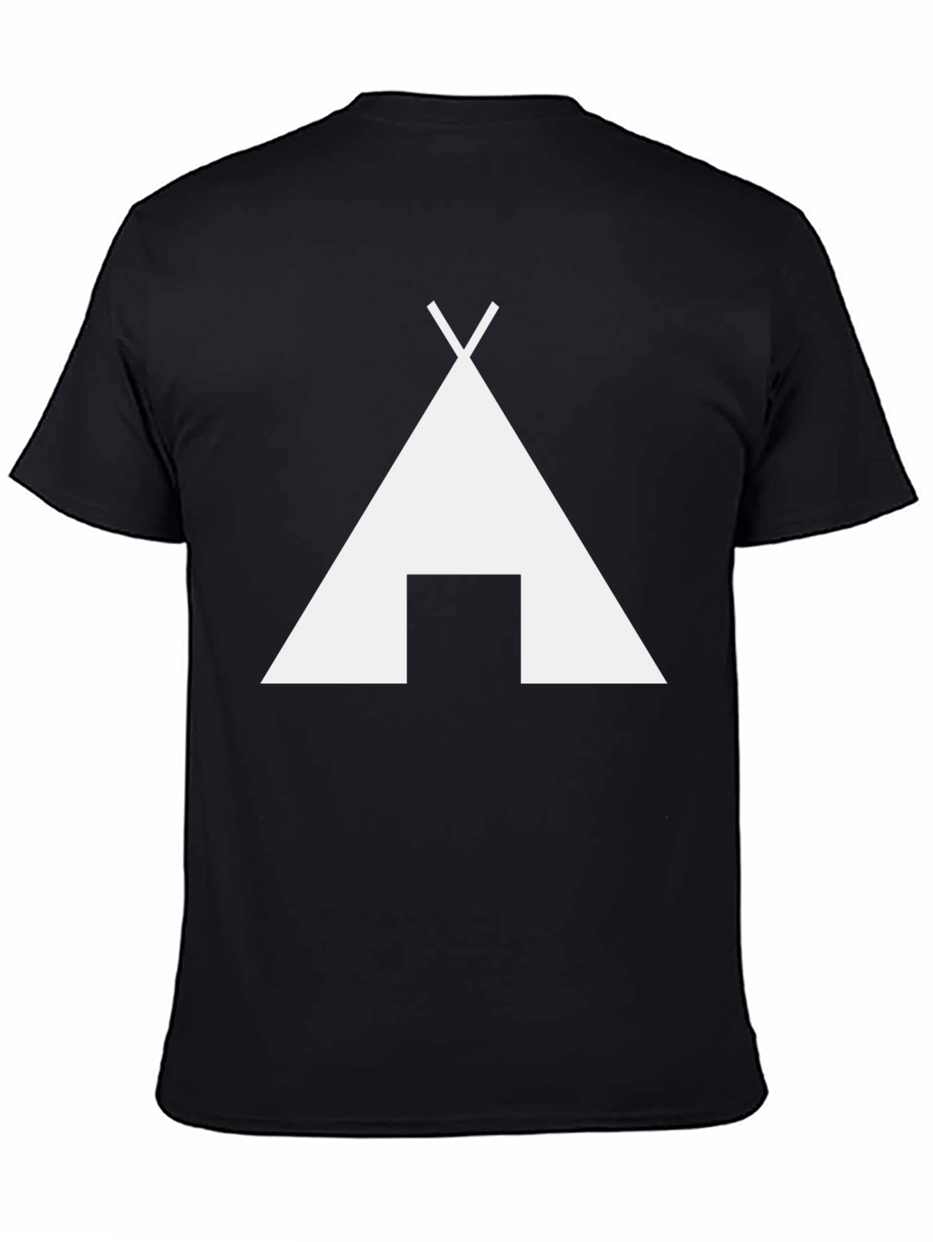Minimalist Teepee Graphic T-Shirt - Casual Style