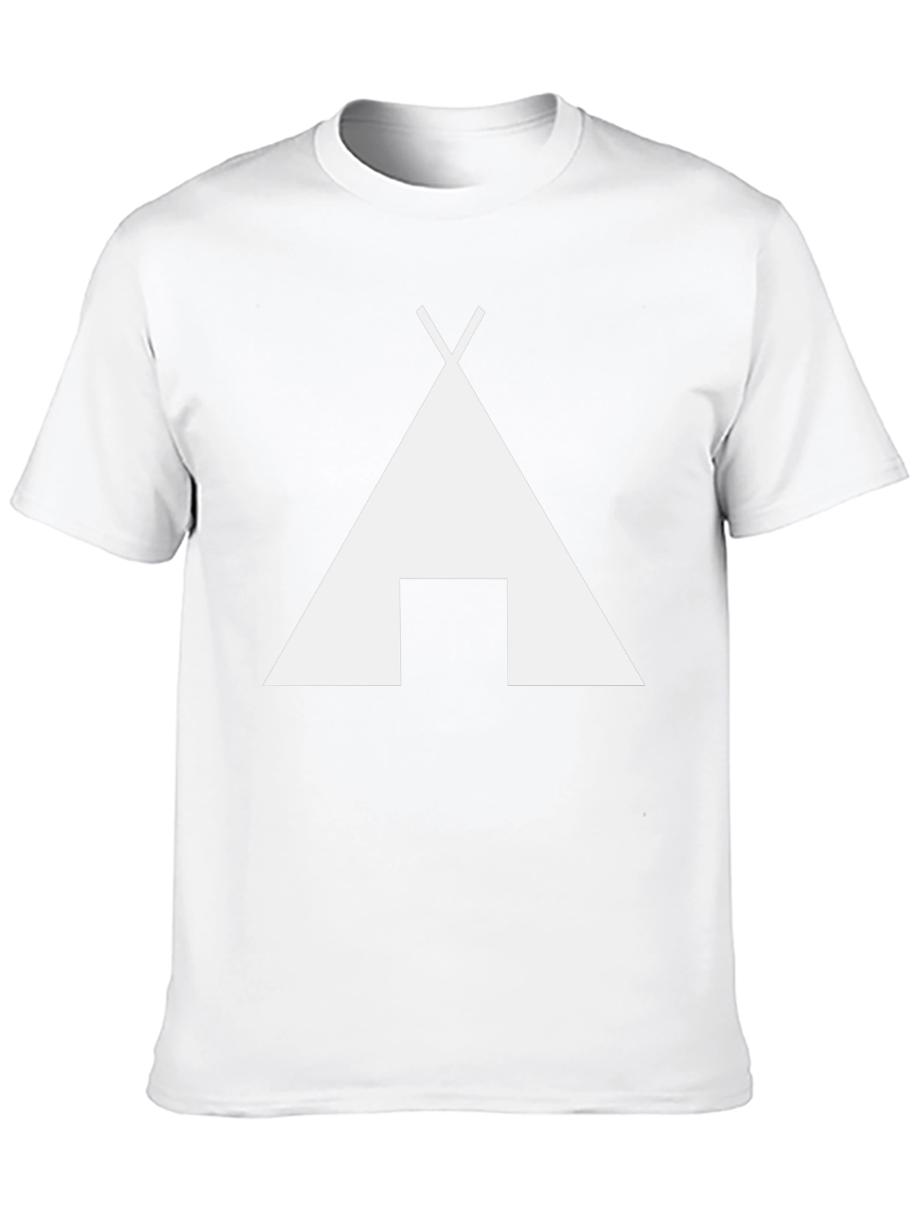 Minimalist Teepee Graphic T-Shirt - Casual Style