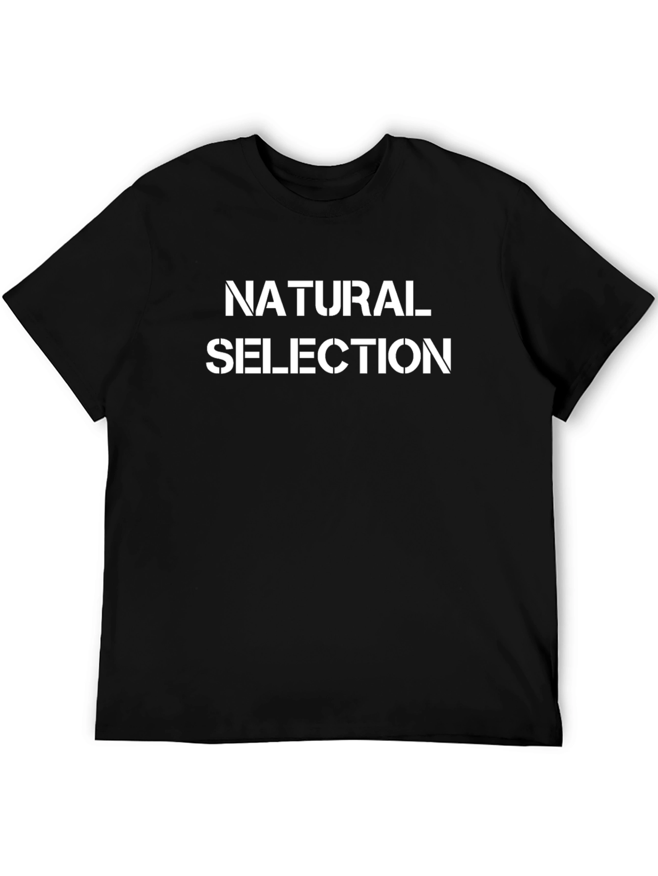 Natural Selection Graphic Tee - Black Cotton