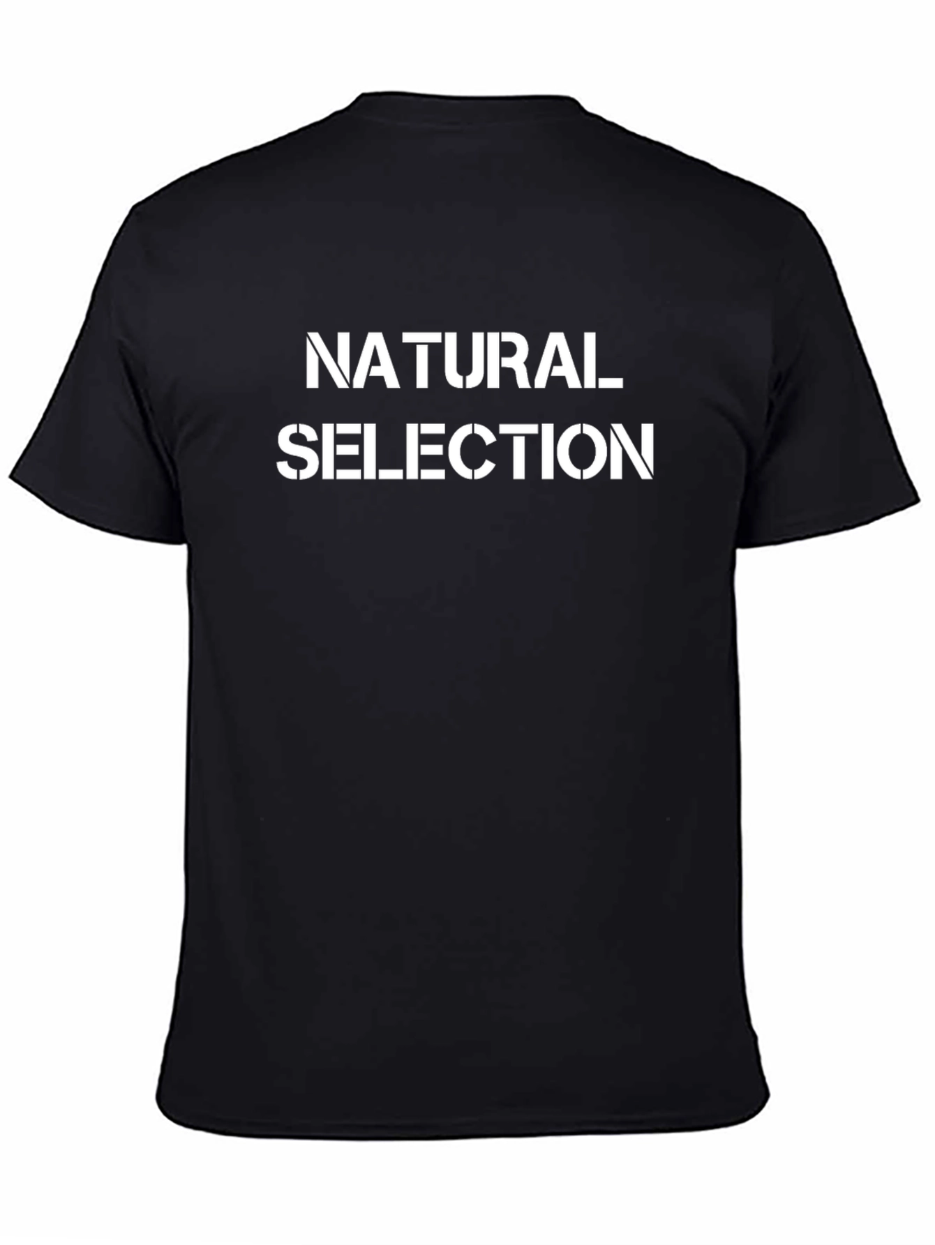 Natural Selection Graphic Tee - Black Cotton