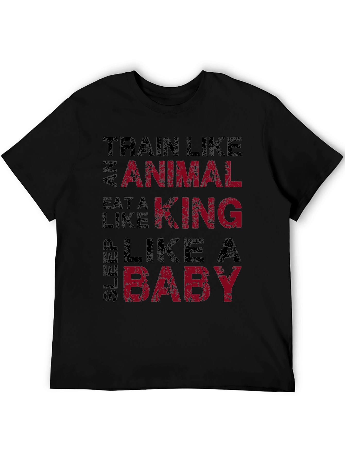 Train Like an Animal Black Graphic Tee