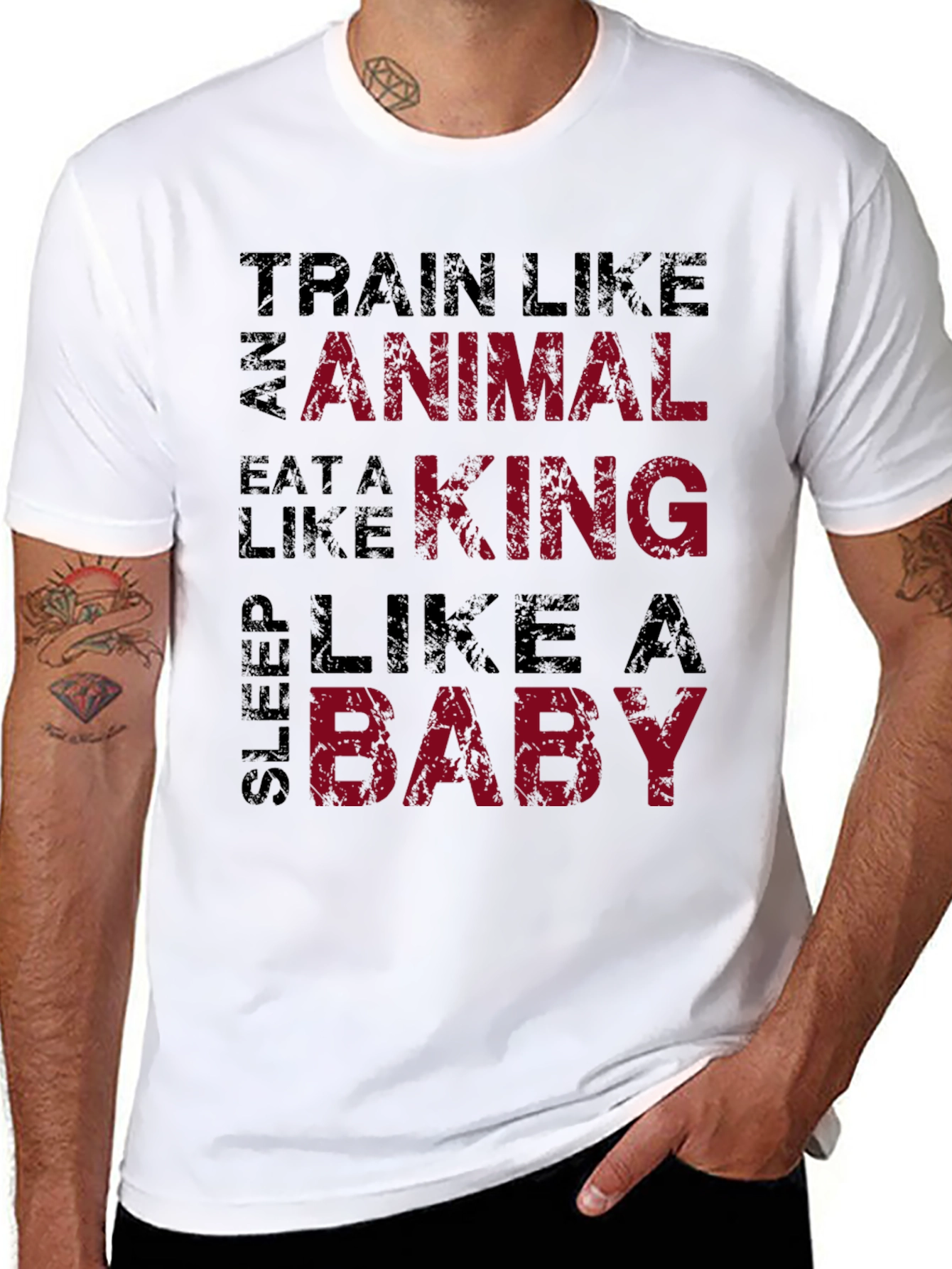 Train Like an Animal Black Graphic Tee