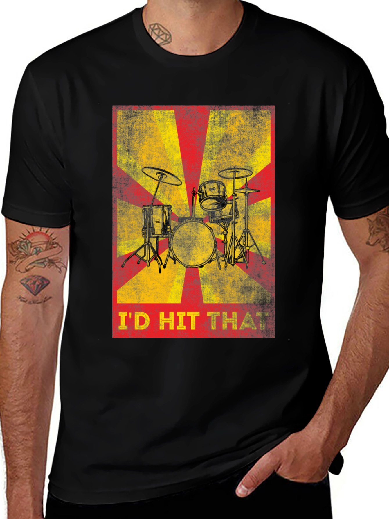 Id Hit That Drum Set T-Shirt