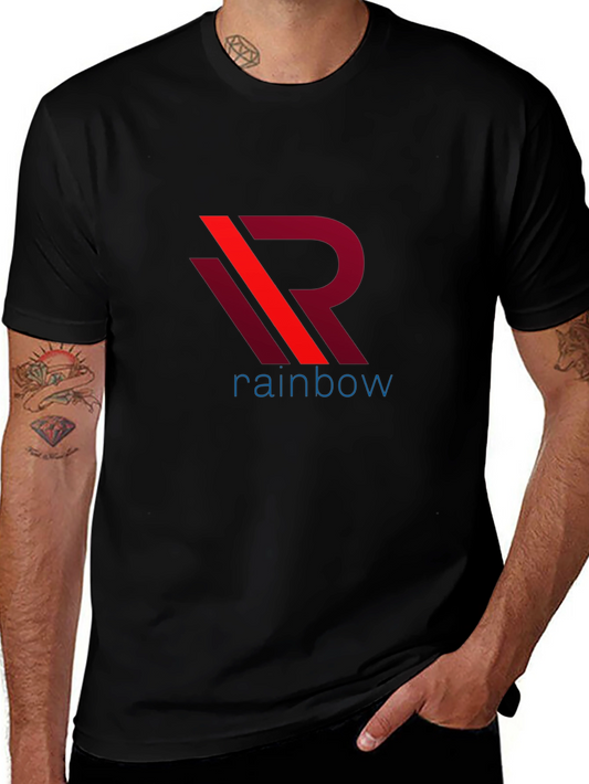 Rainbow Logo Graphic T-Shirt - Stylish Casual Wear