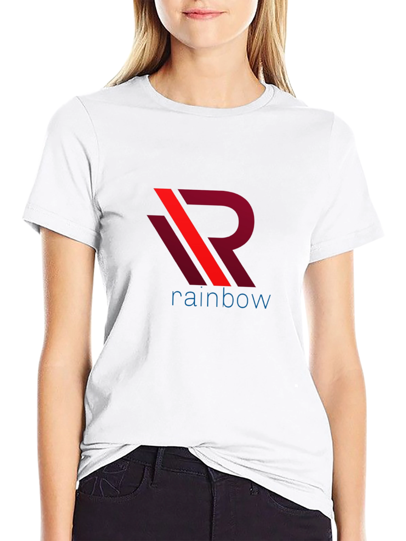 Rainbow Logo Graphic T-Shirt - Stylish Casual Wear