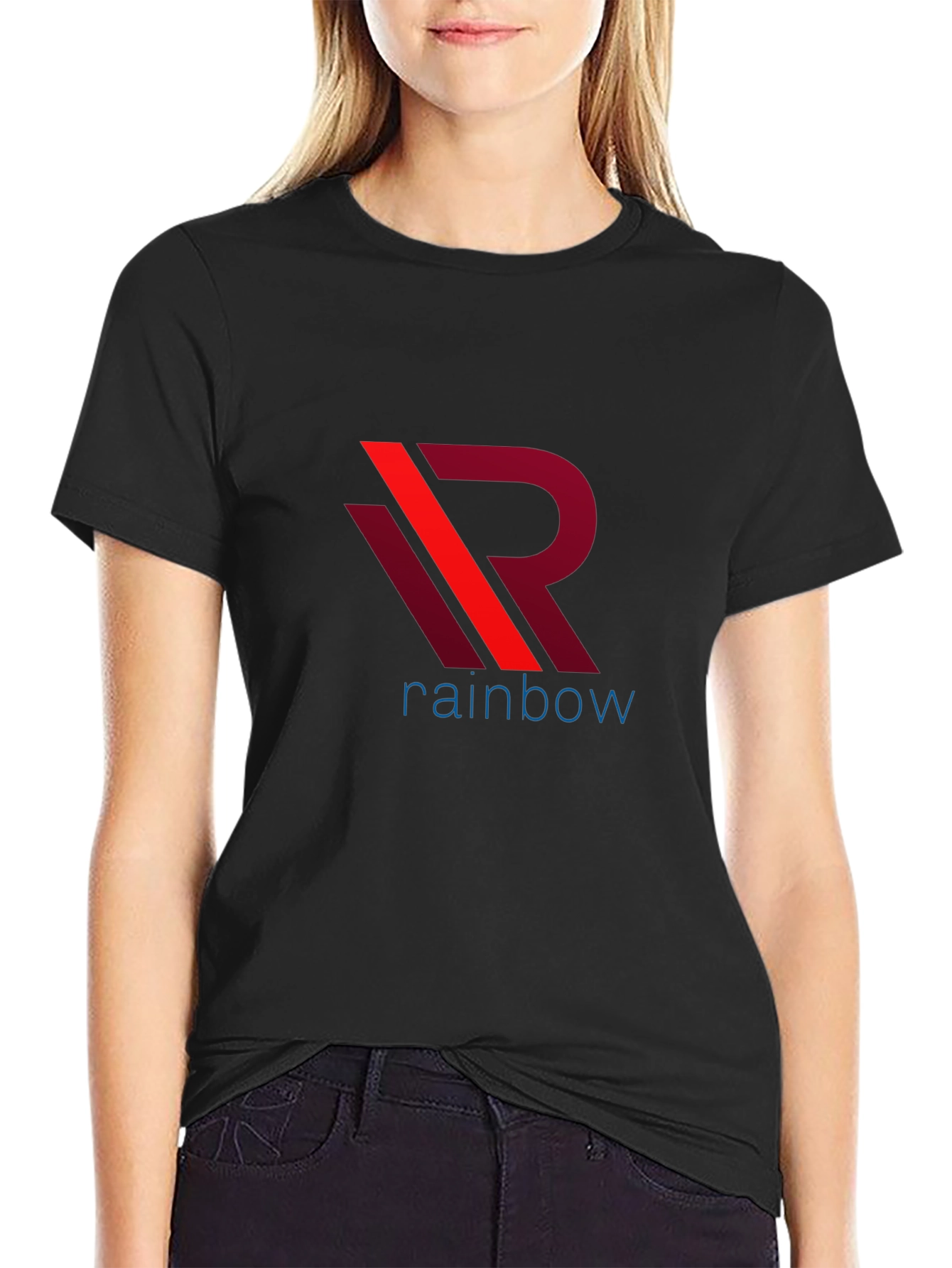Rainbow Logo Graphic T-Shirt - Stylish Casual Wear