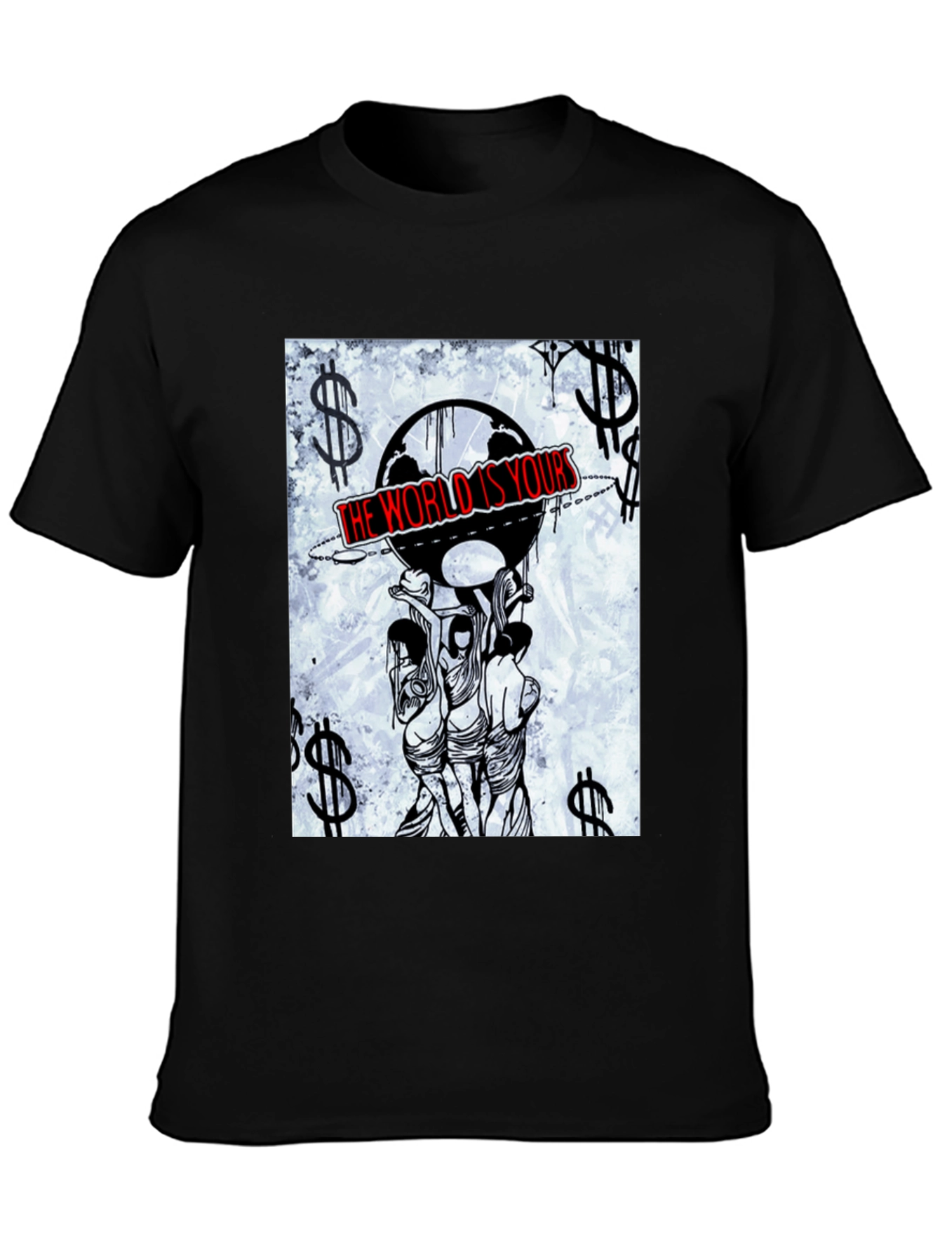 The World Is Yours Graphic Tee - Black