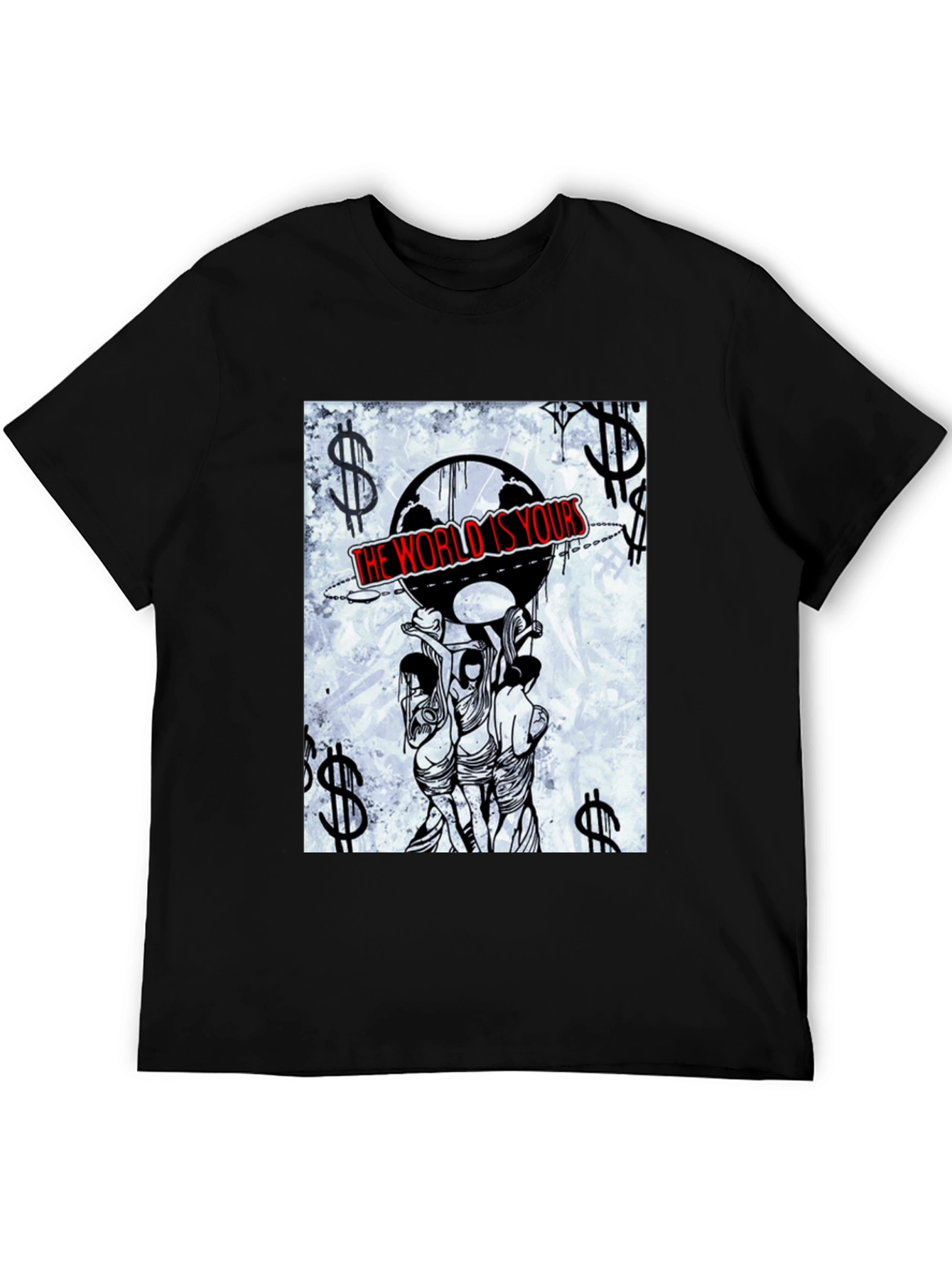 The World Is Yours Graphic Tee - Black