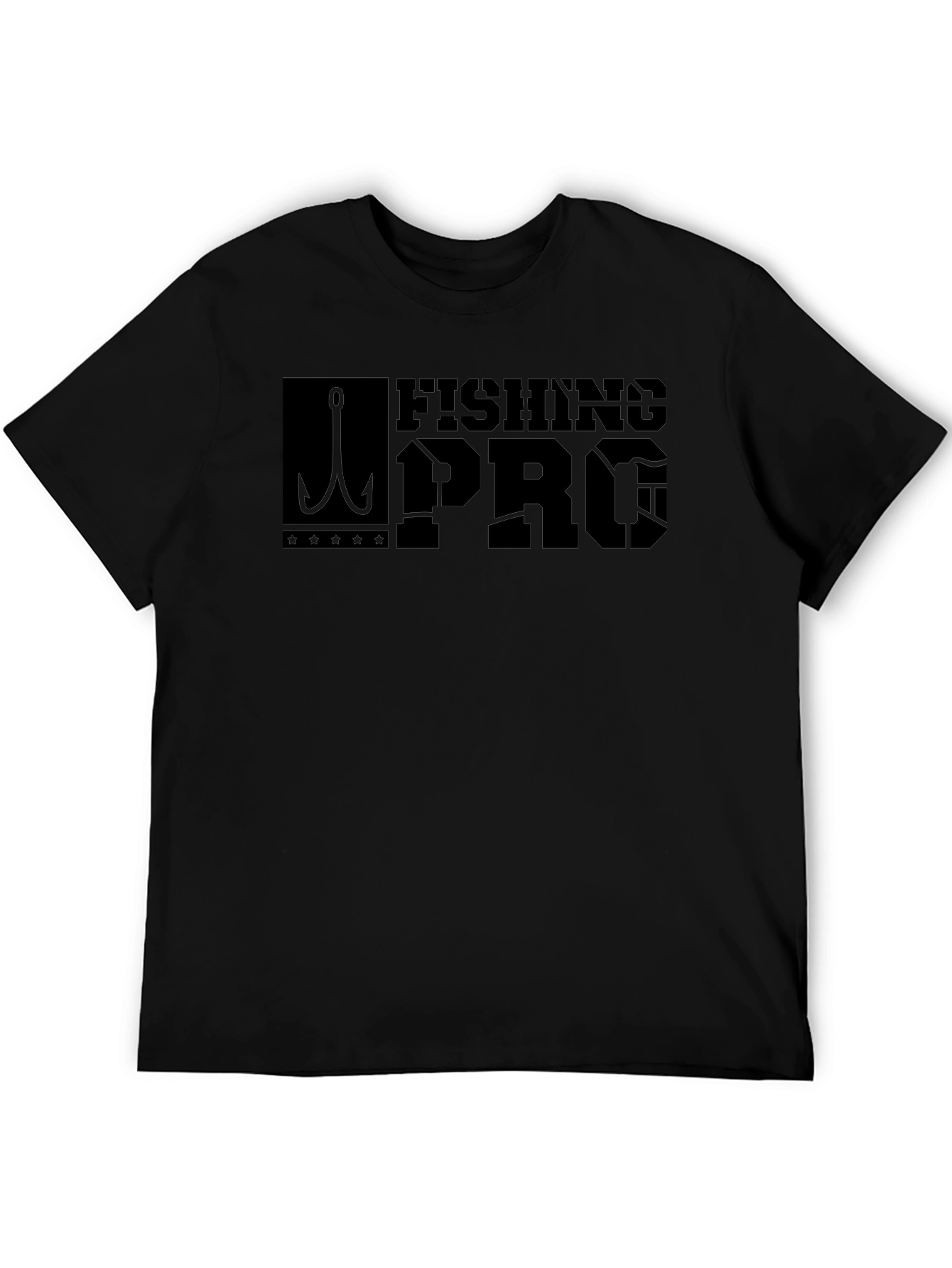 Fishing Pro Black Graphic T-Shirt