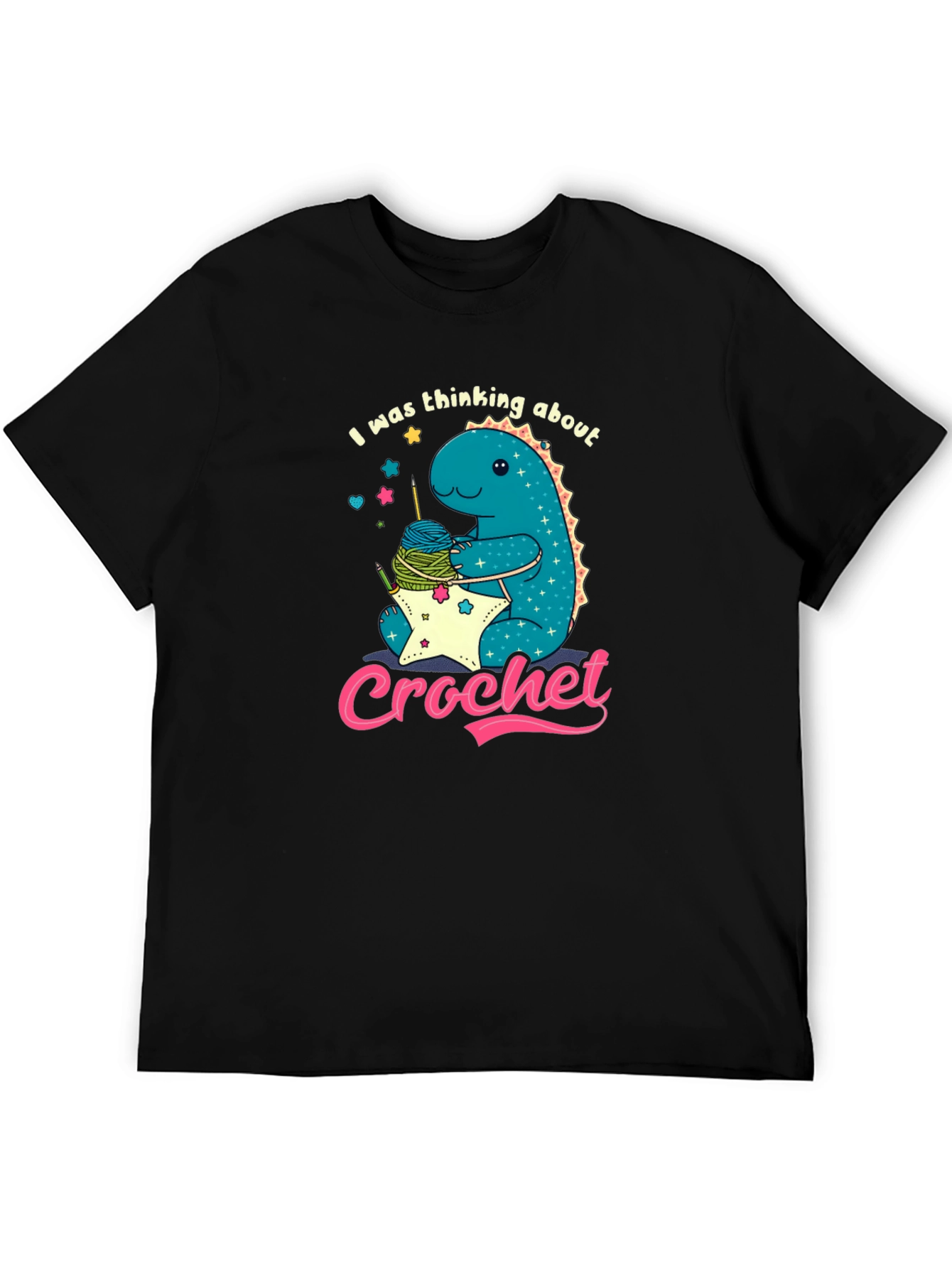Cute Crochet Dinosaur T-Shirt