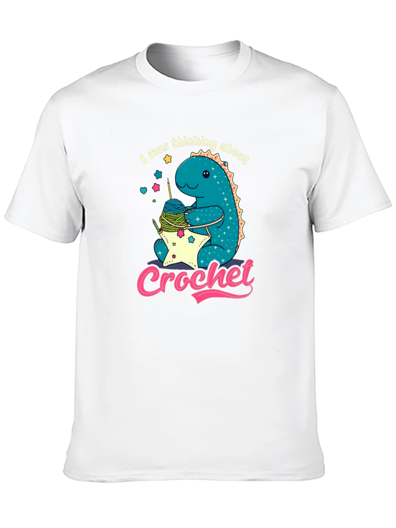 Cute Crochet Dinosaur T-Shirt