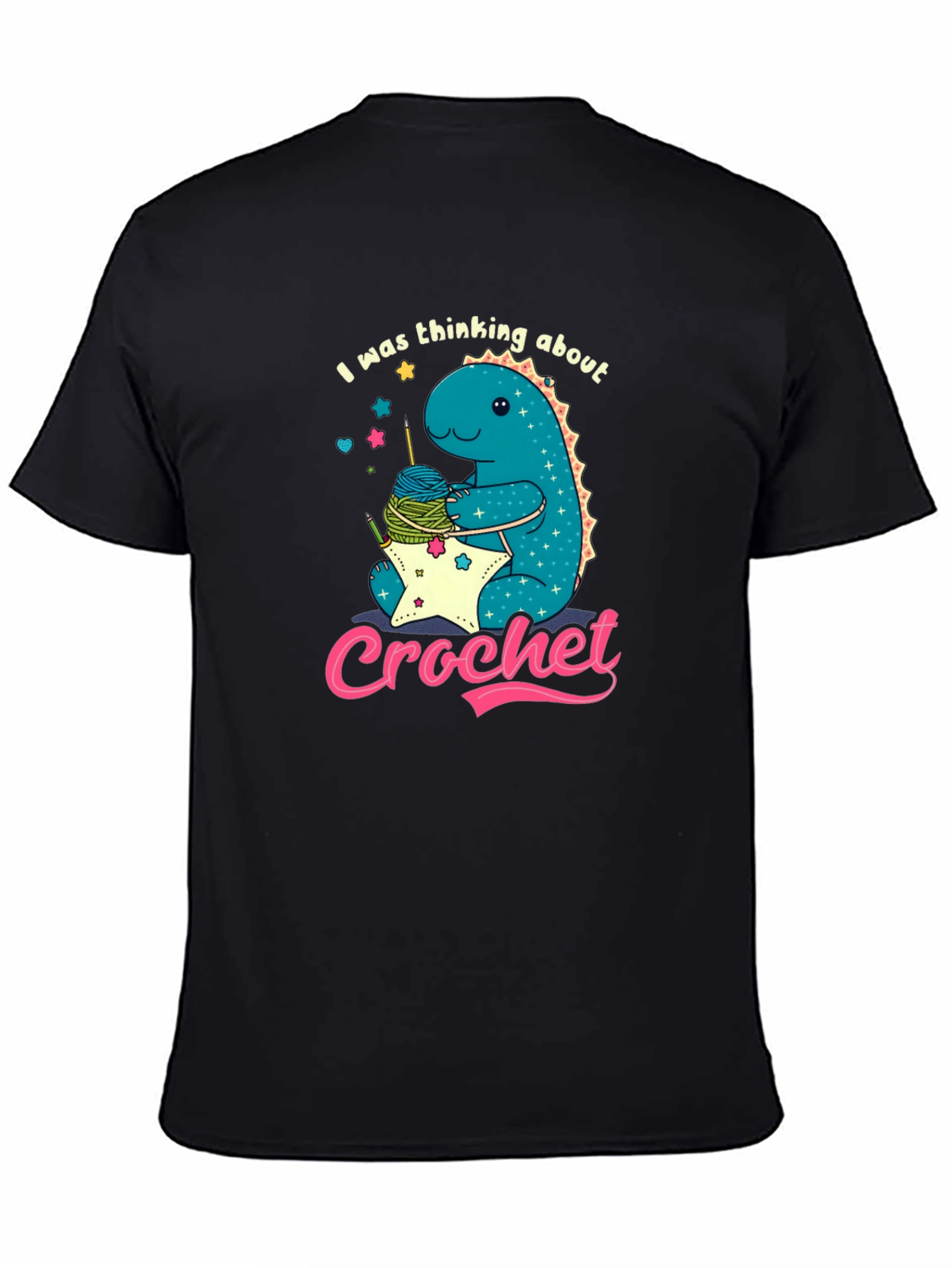 Cute Crochet Dinosaur T-Shirt
