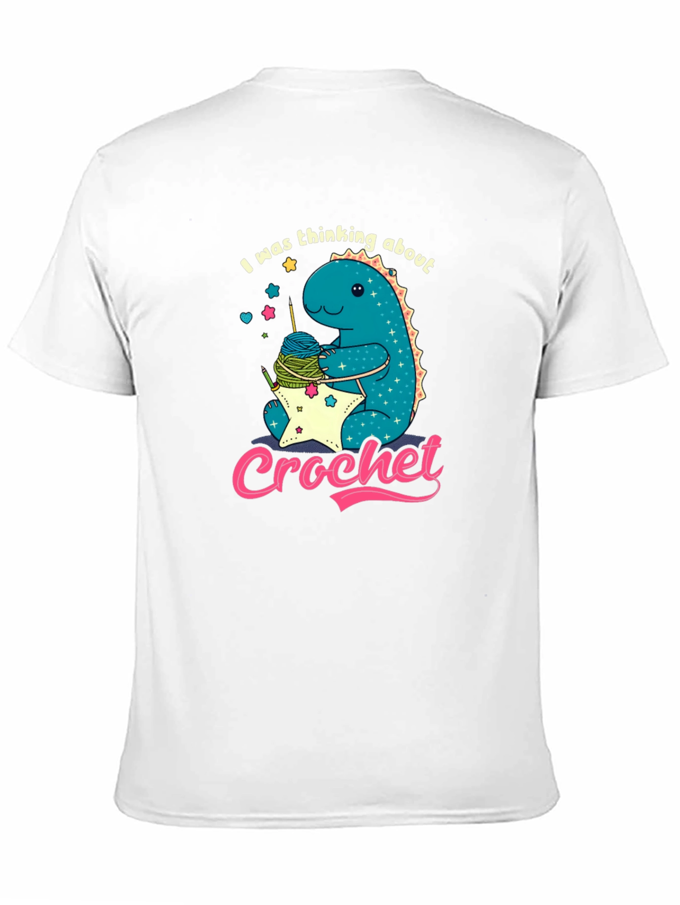 Cute Crochet Dinosaur T-Shirt