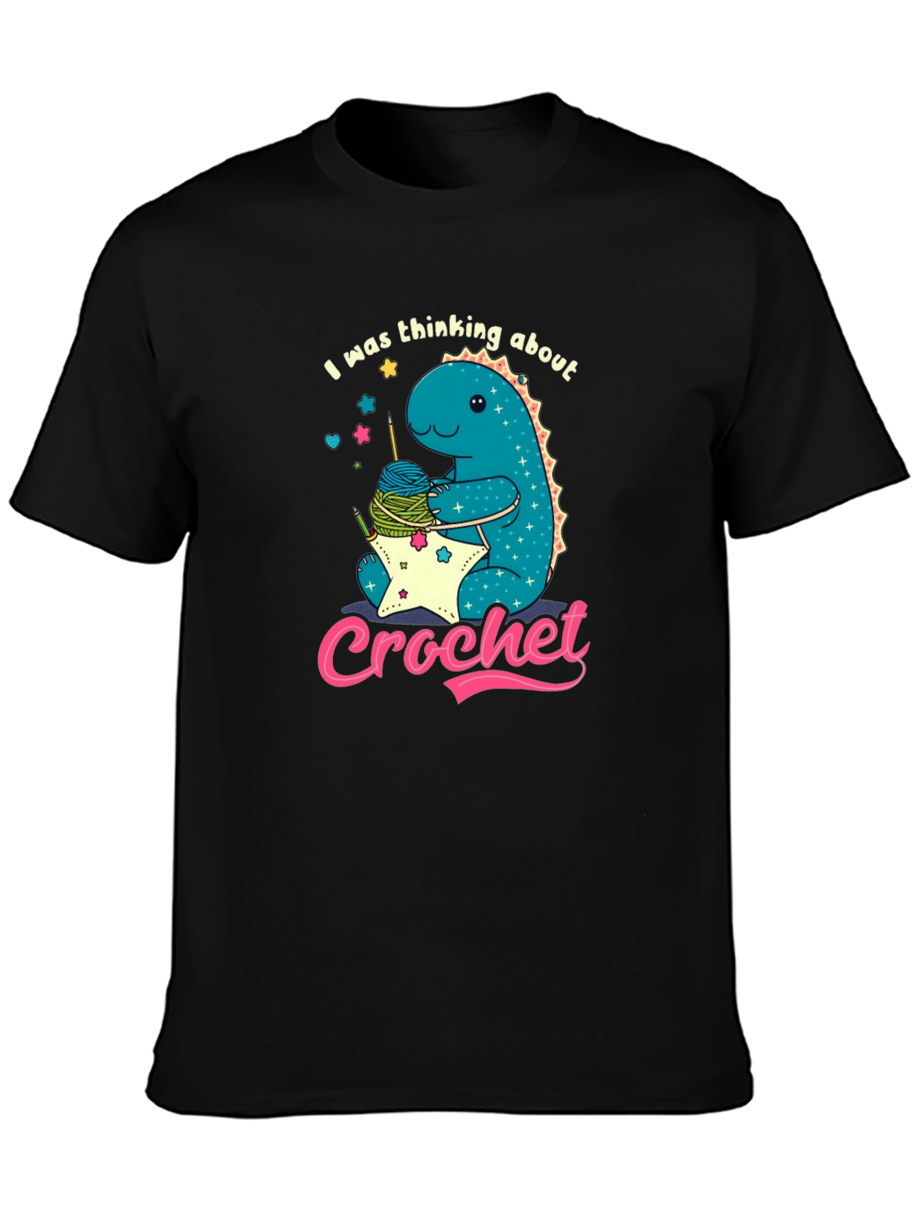 Cute Crochet Dinosaur T-Shirt