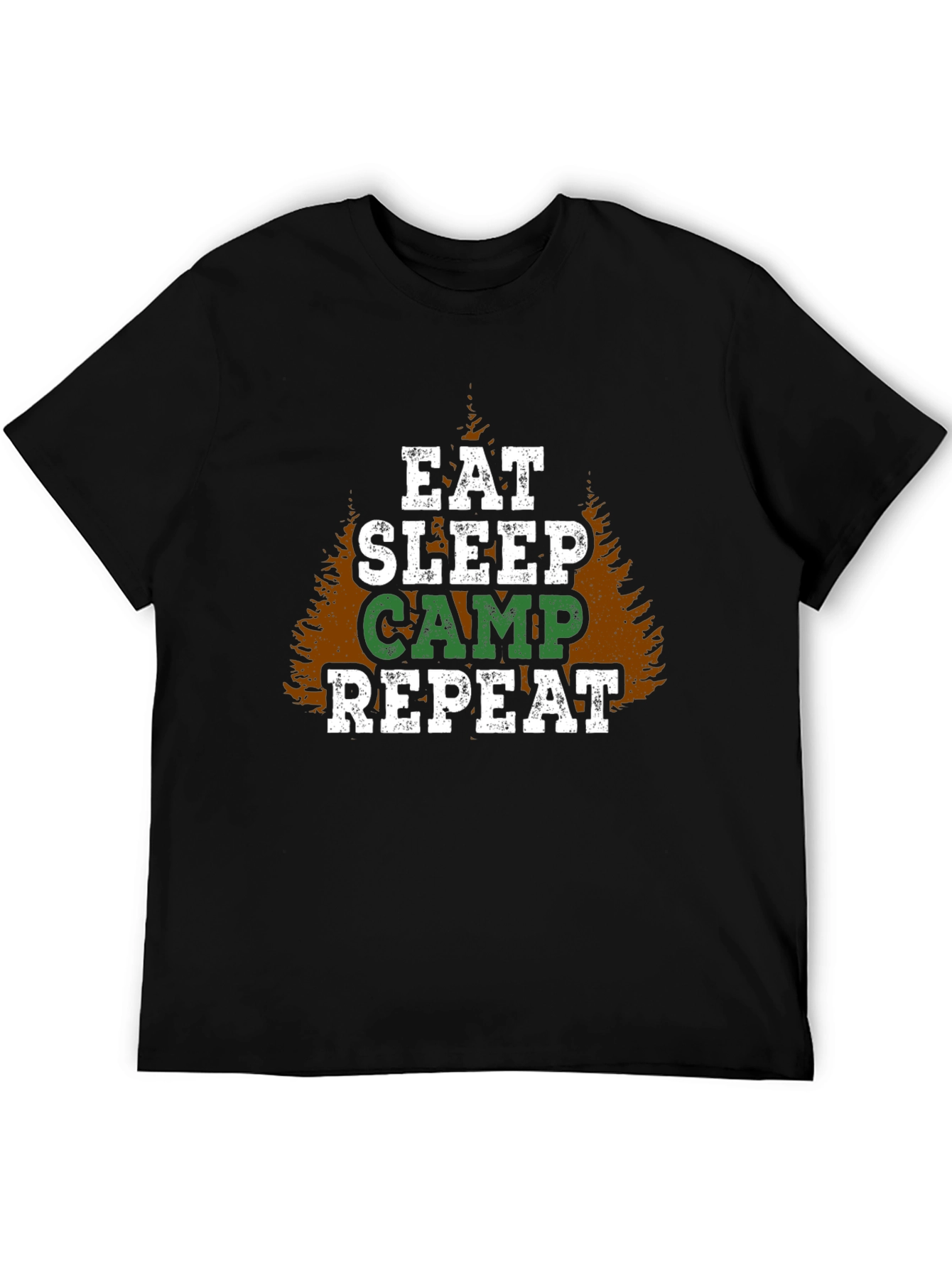 Eat Sleep Camp Repeat Graphic T-Shirt
