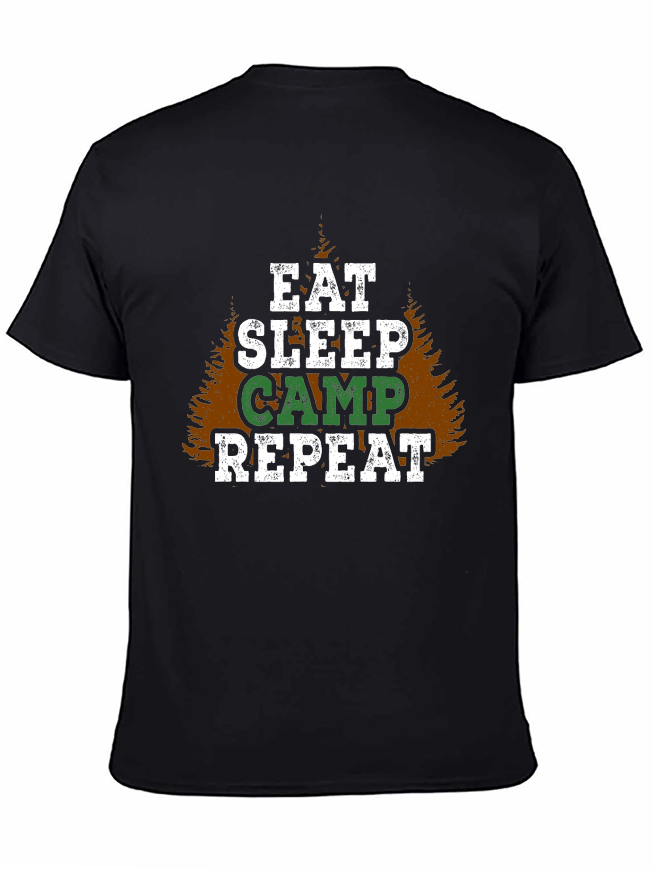 Eat Sleep Camp Repeat Graphic T-Shirt