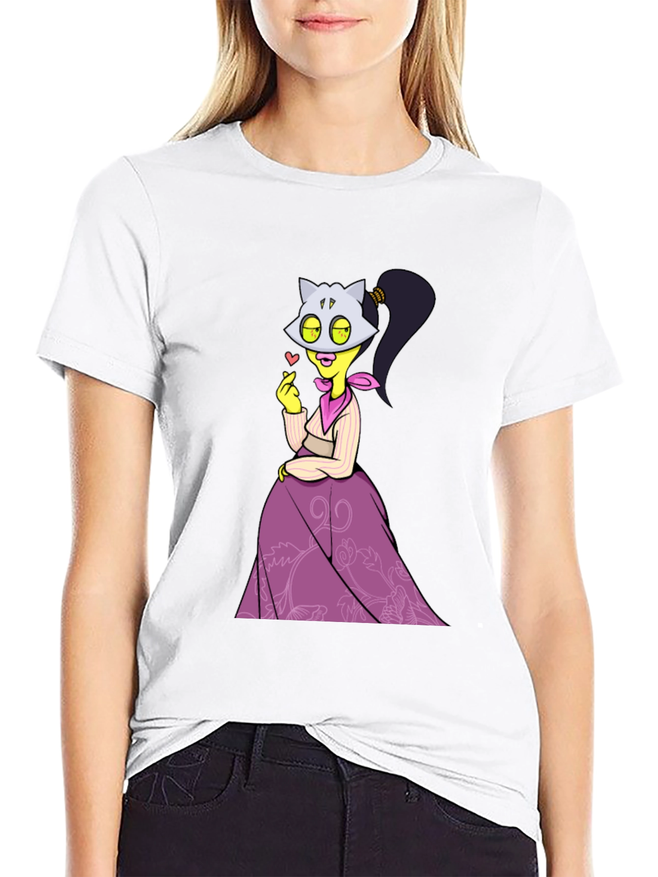 Cartoon Character Graphic T-Shirt