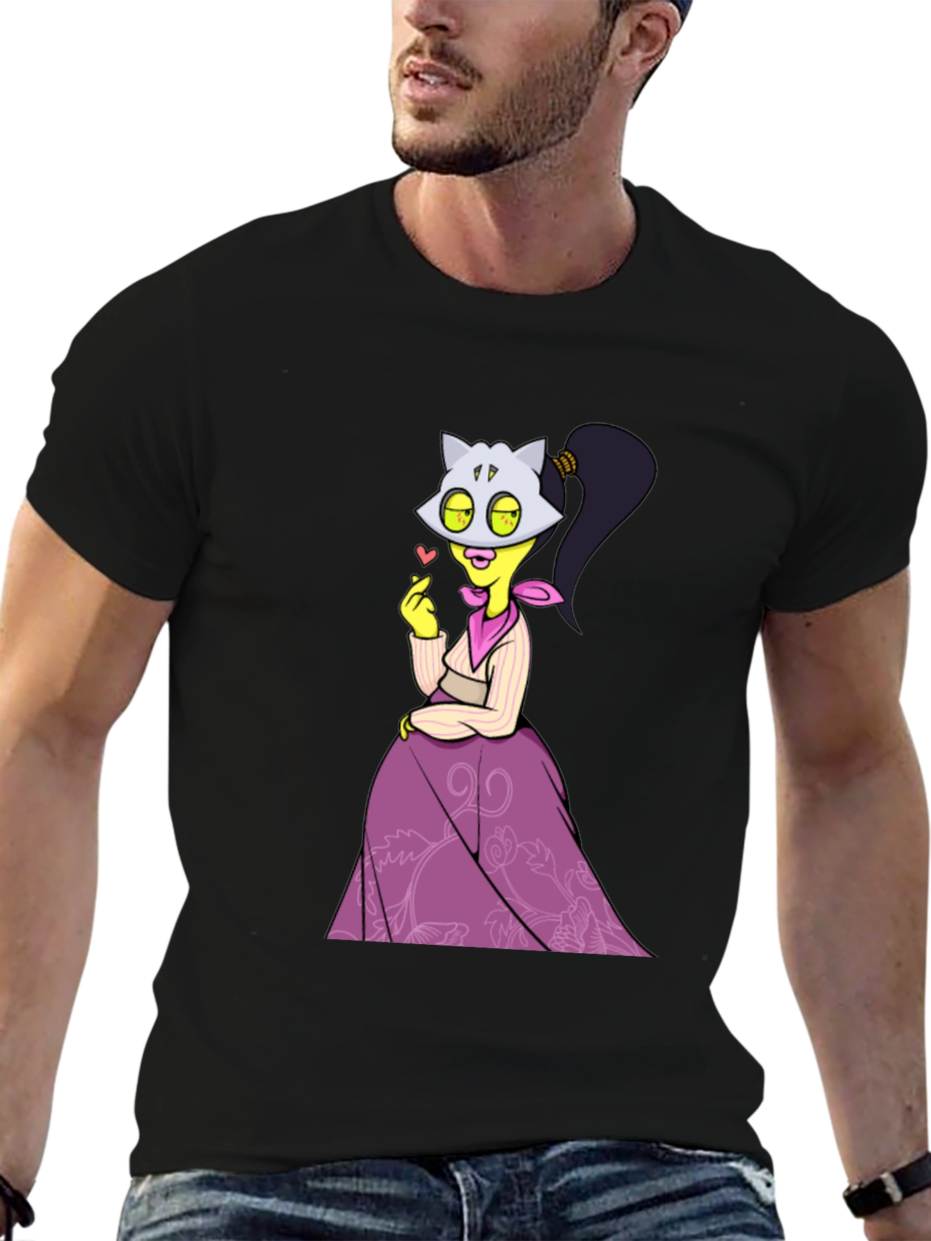 Cartoon Character Graphic T-Shirt