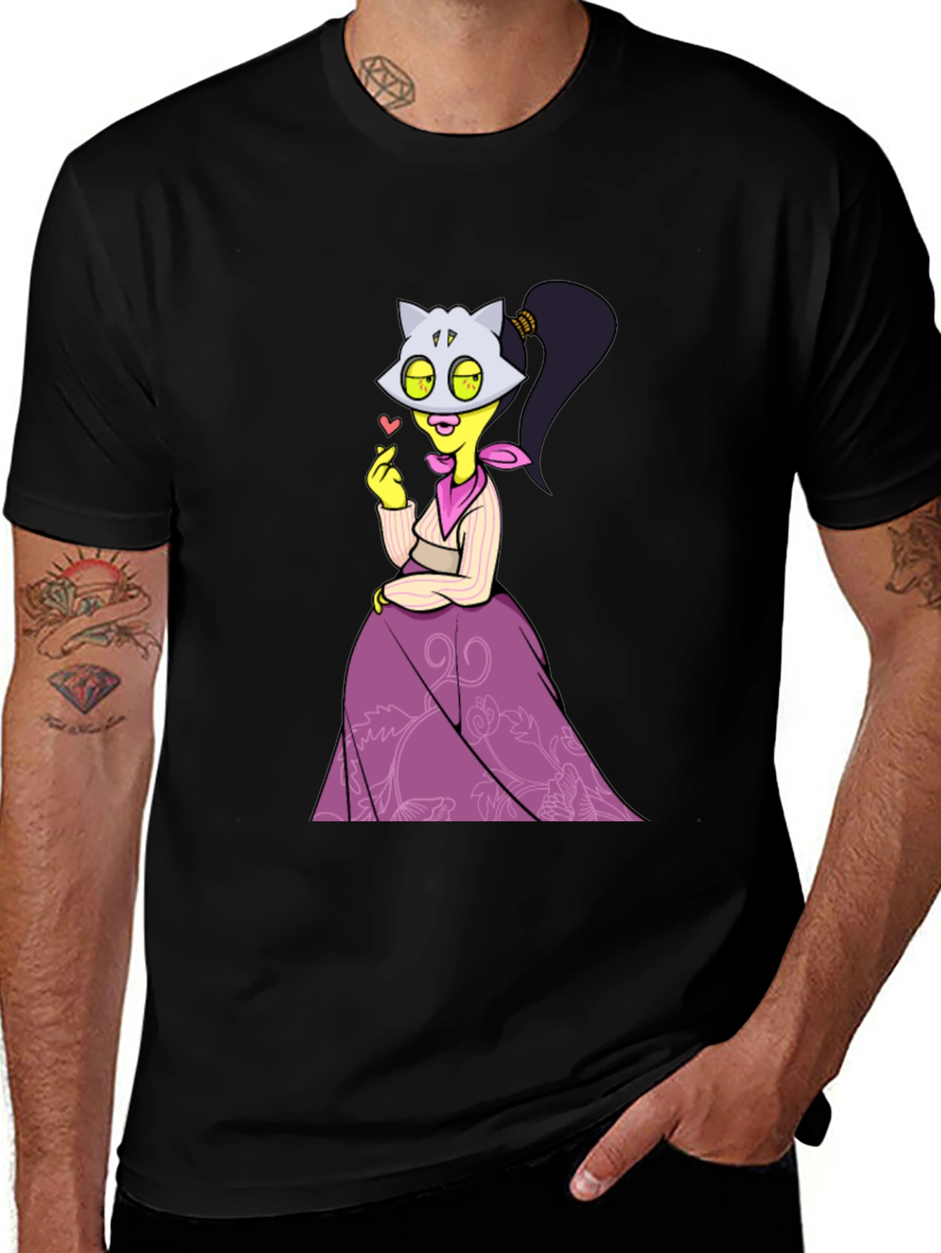 Cartoon Character Graphic T-Shirt