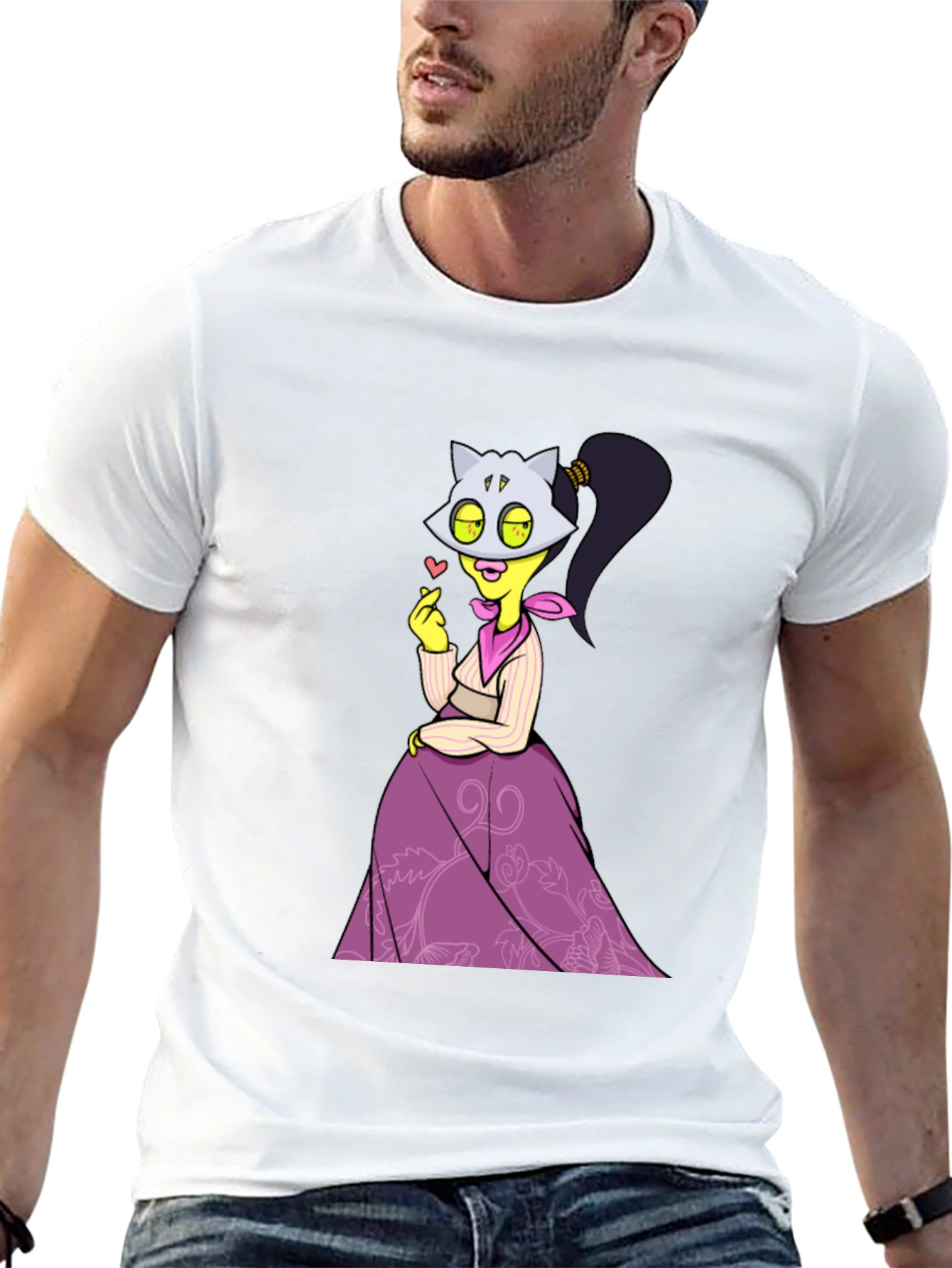 Cartoon Character Graphic T-Shirt