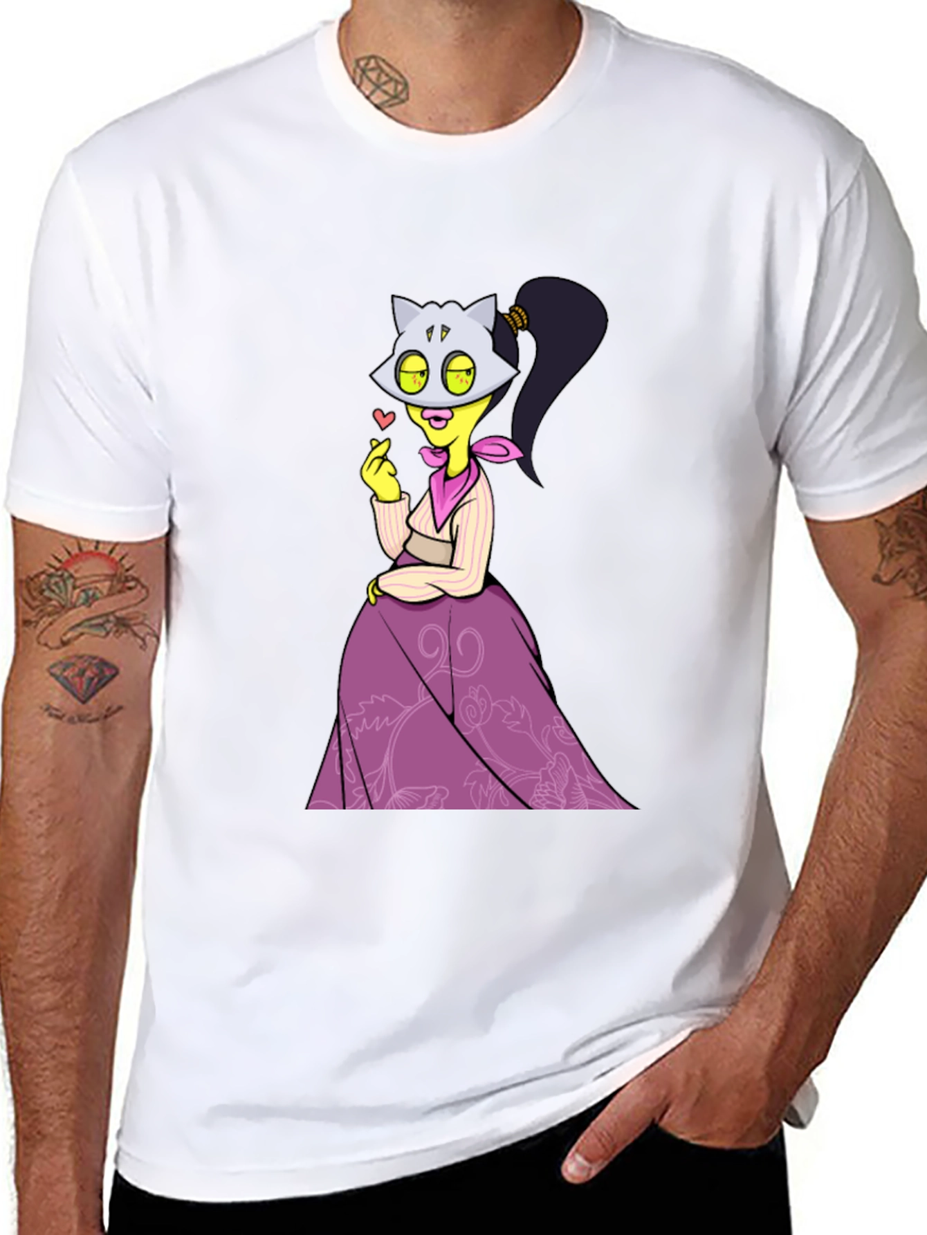 Cartoon Character Graphic T-Shirt