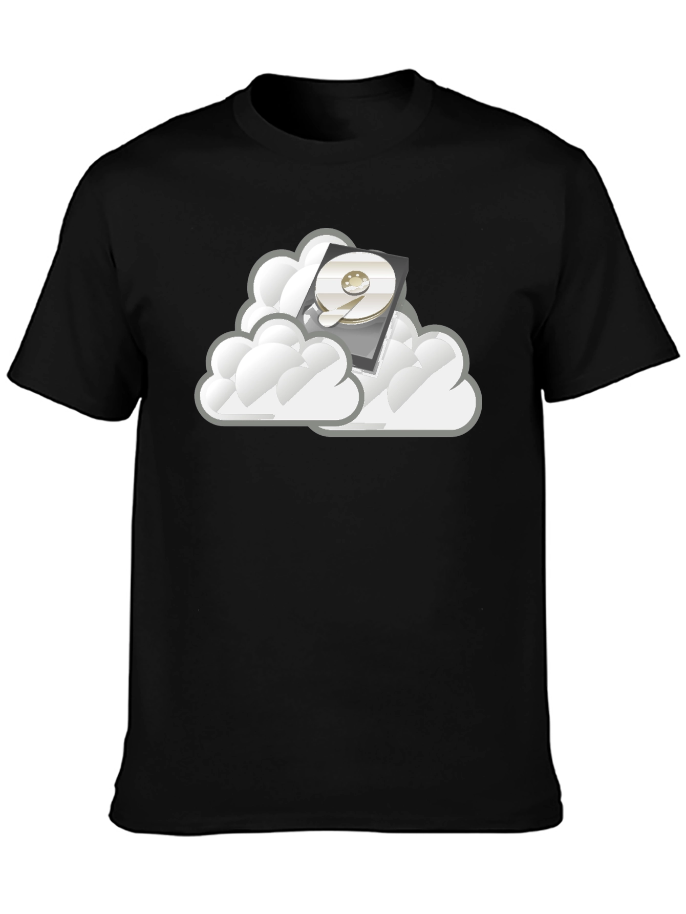 Cloud Storage Black T-Shirt