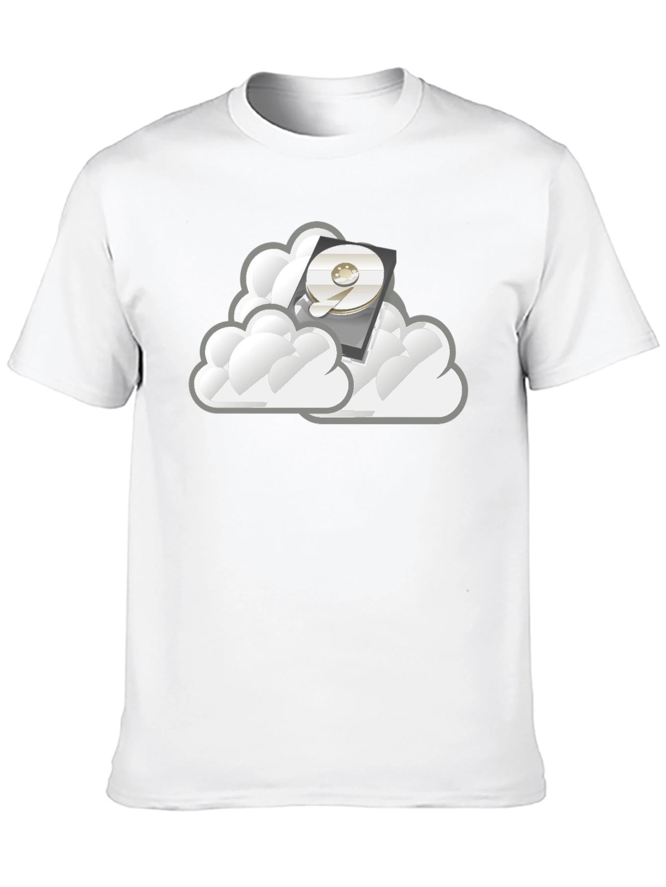 Cloud Storage Black T-Shirt