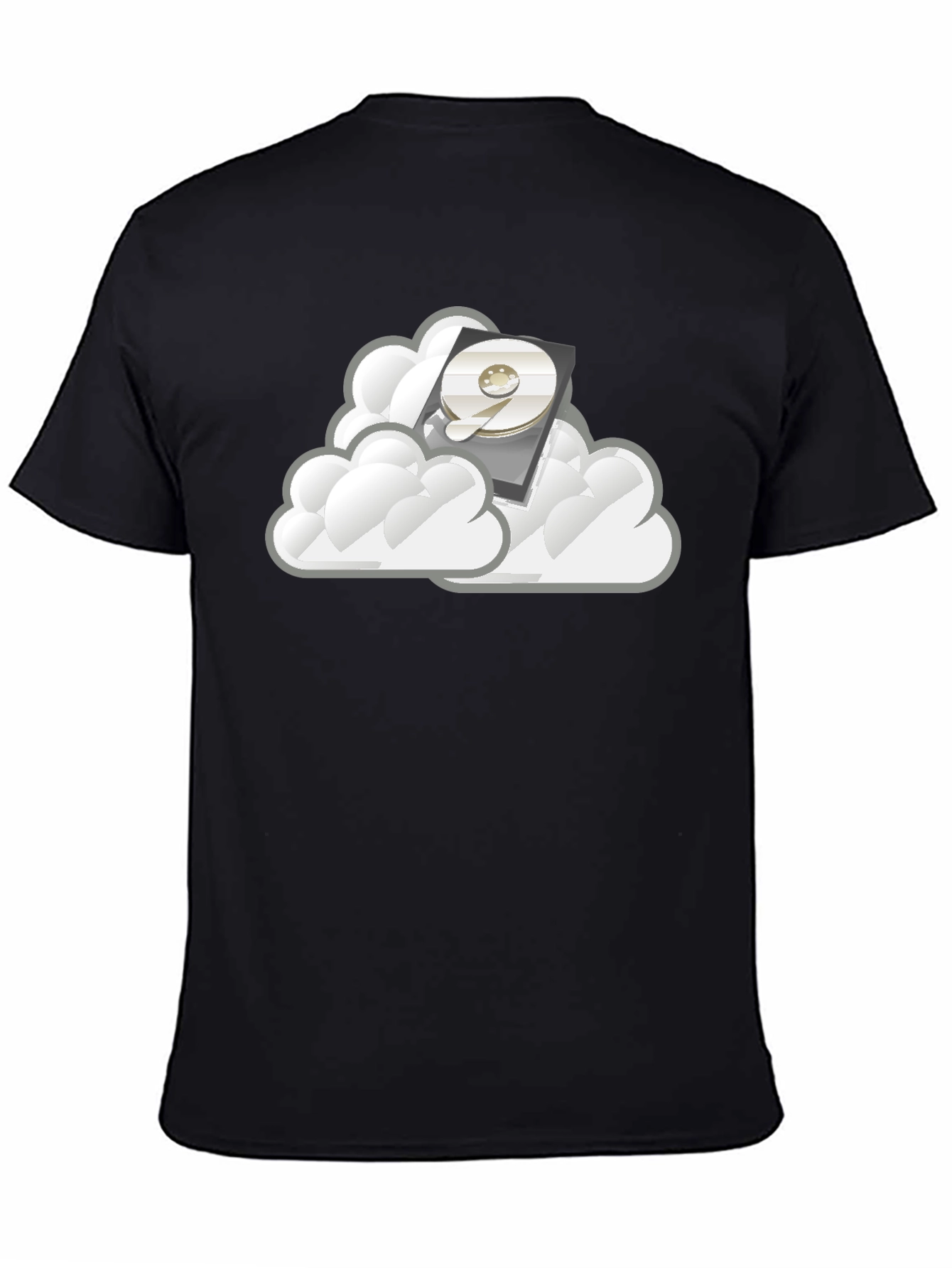 Cloud Storage Black T-Shirt
