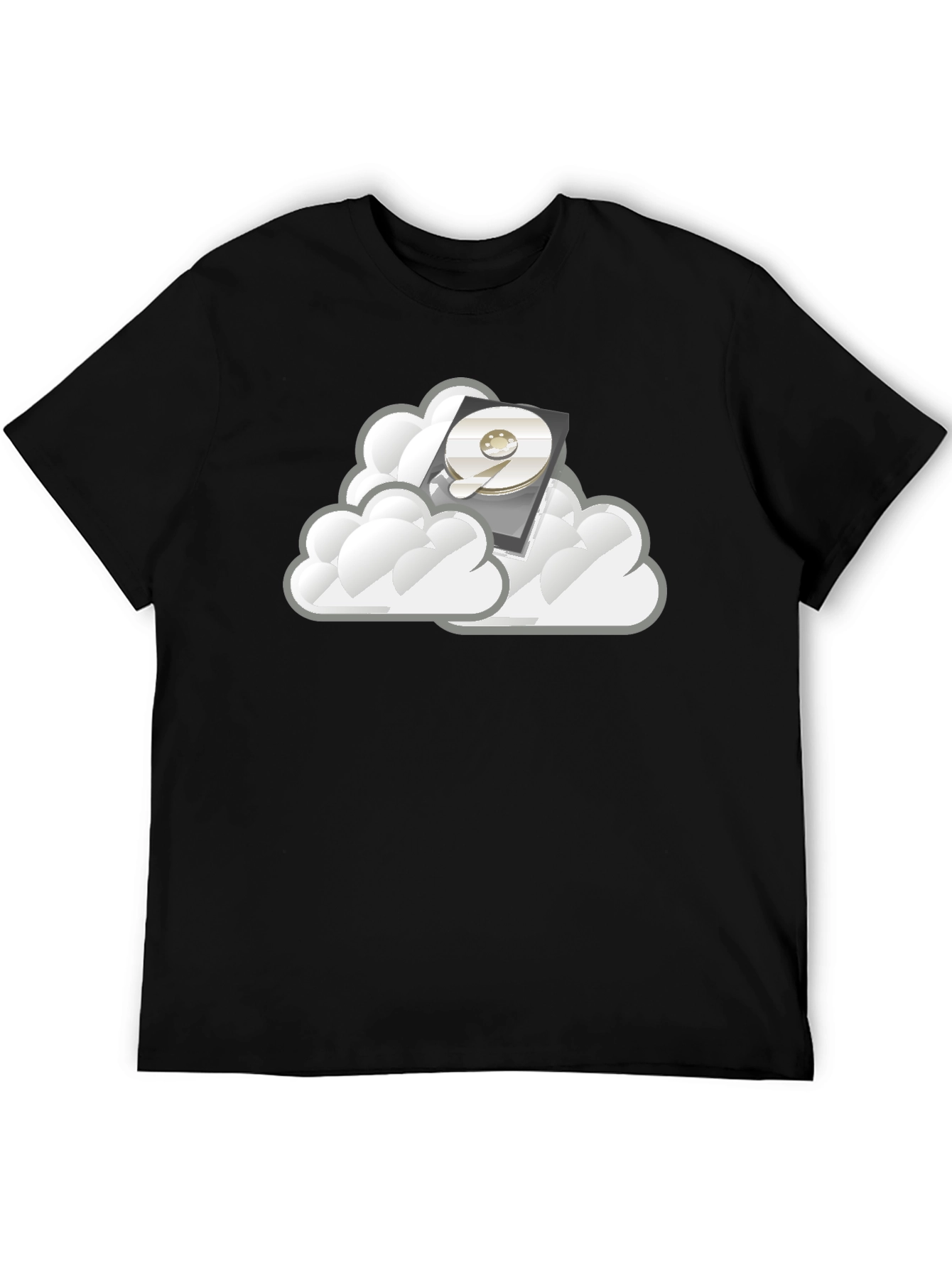 Cloud Storage Black T-Shirt