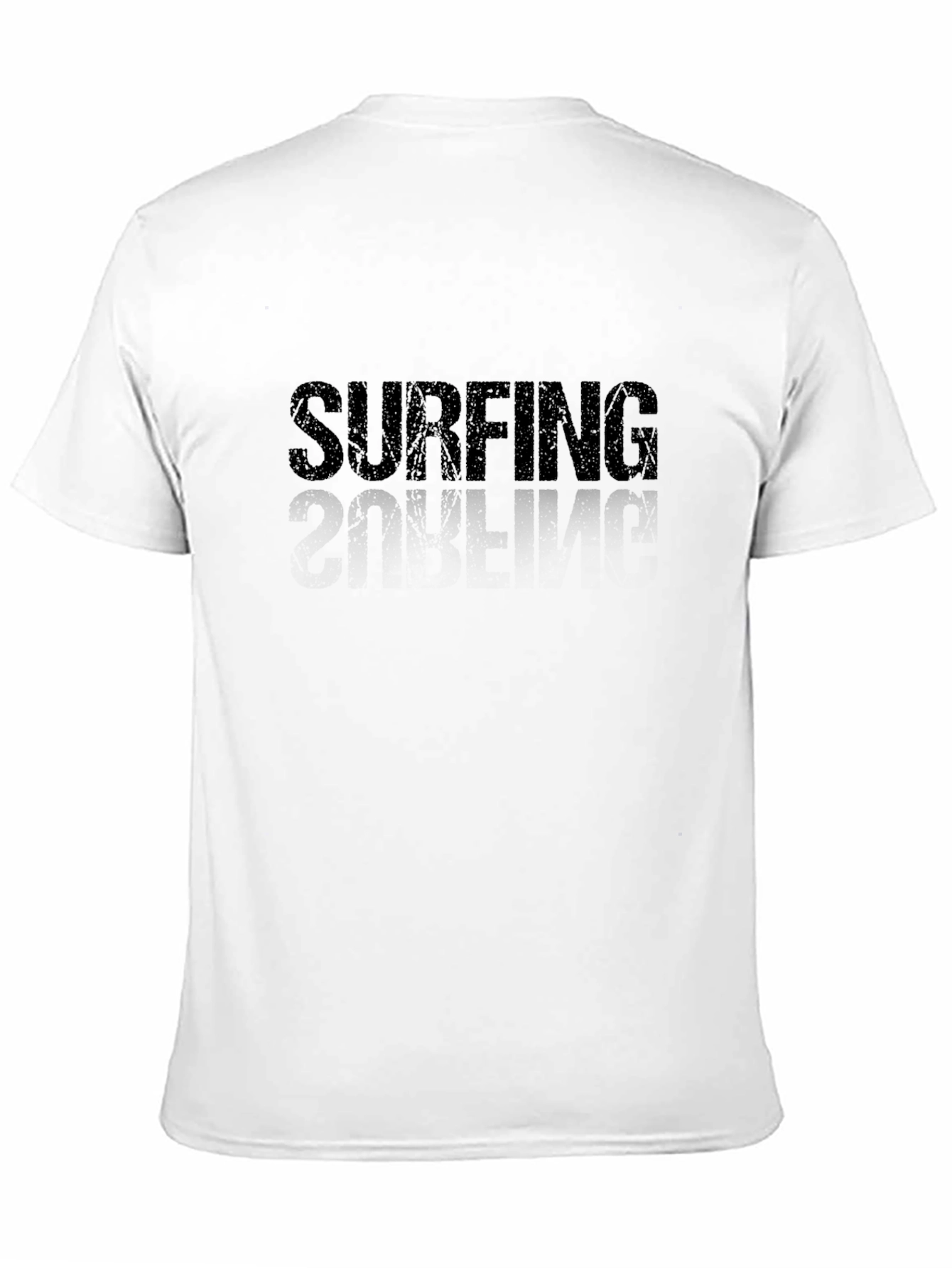 Surfing Text Black T-Shirt