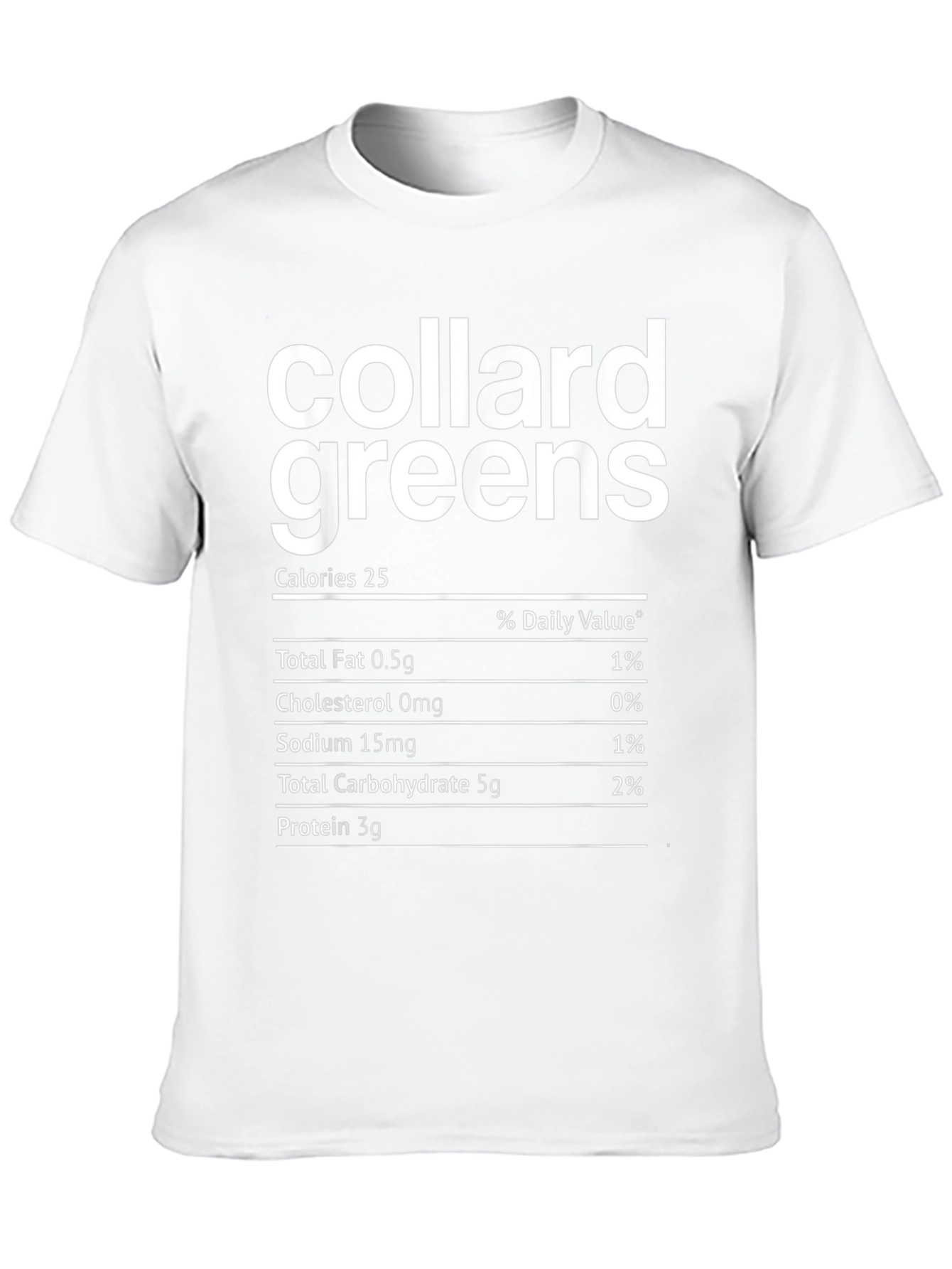 Collard Greens Nutrition Facts T-Shirt