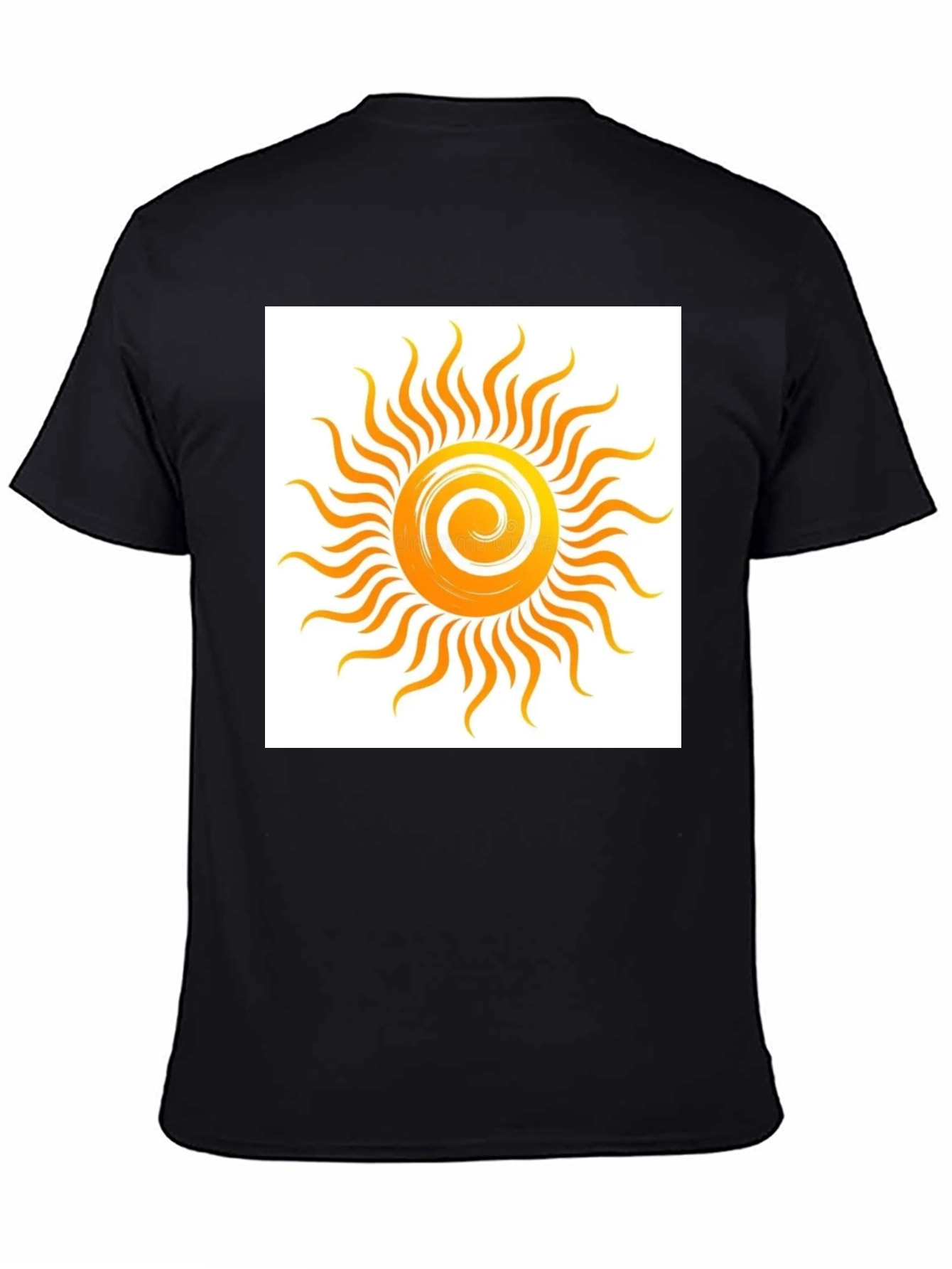 Sun Graphic Black Tee
