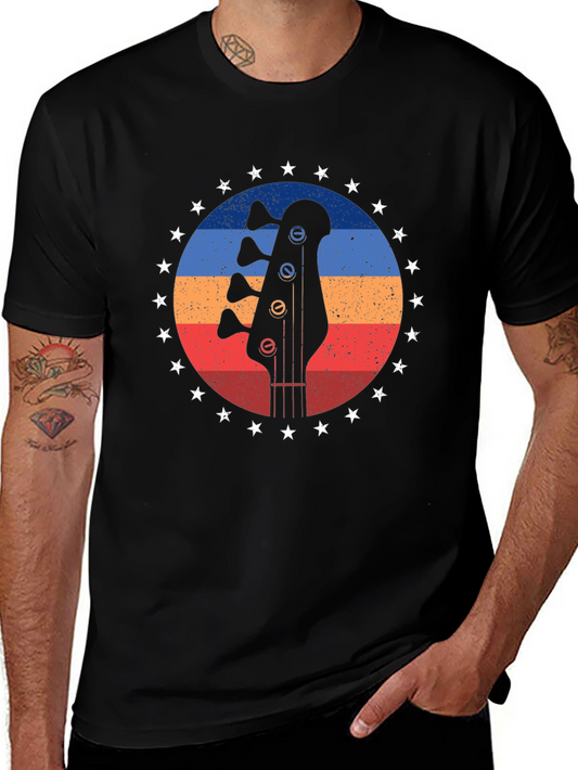 Retro Bass Guitar T-Shirt